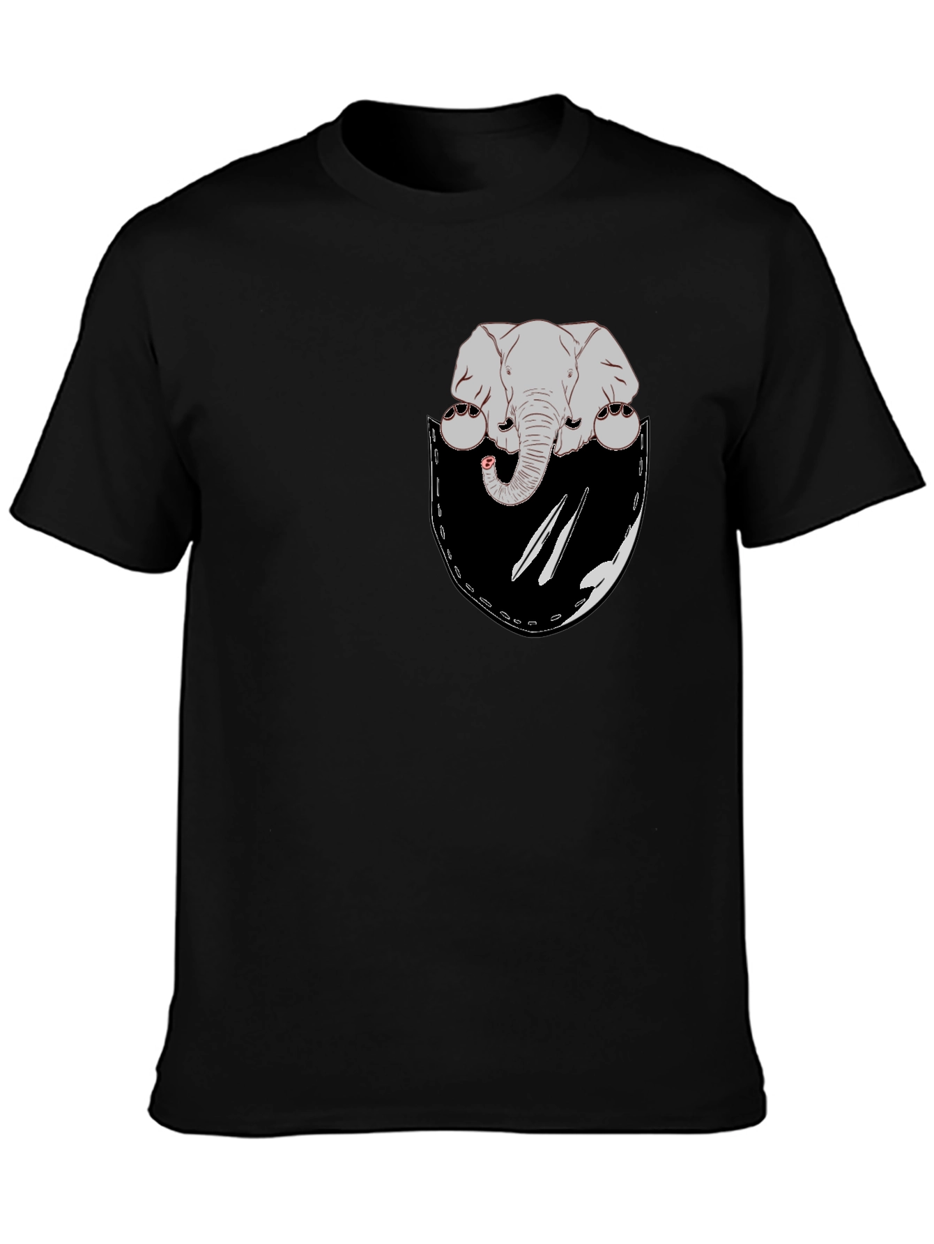 Elephant Pocket Graphic T-Shirt