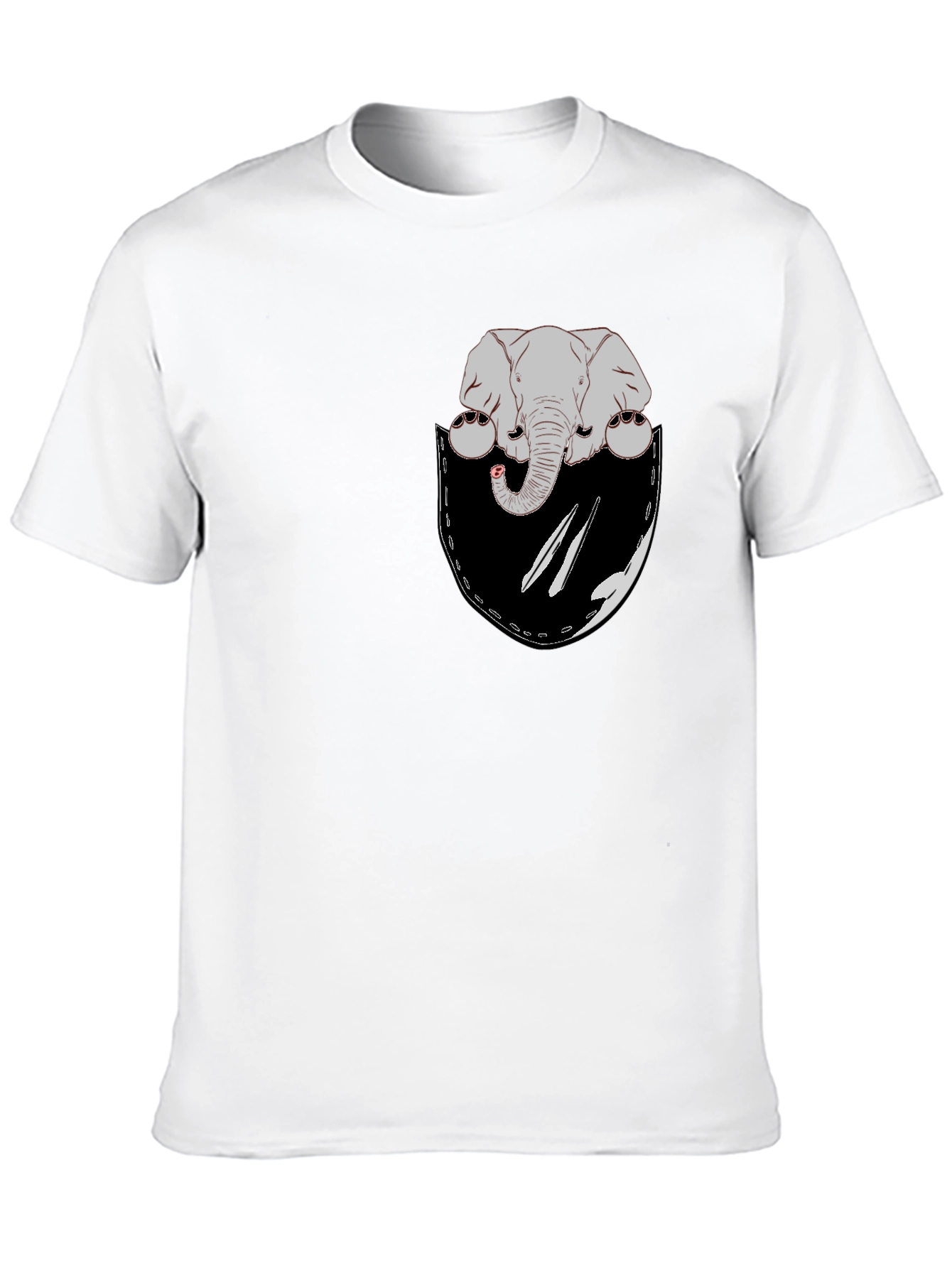 Elephant Pocket Graphic T-Shirt