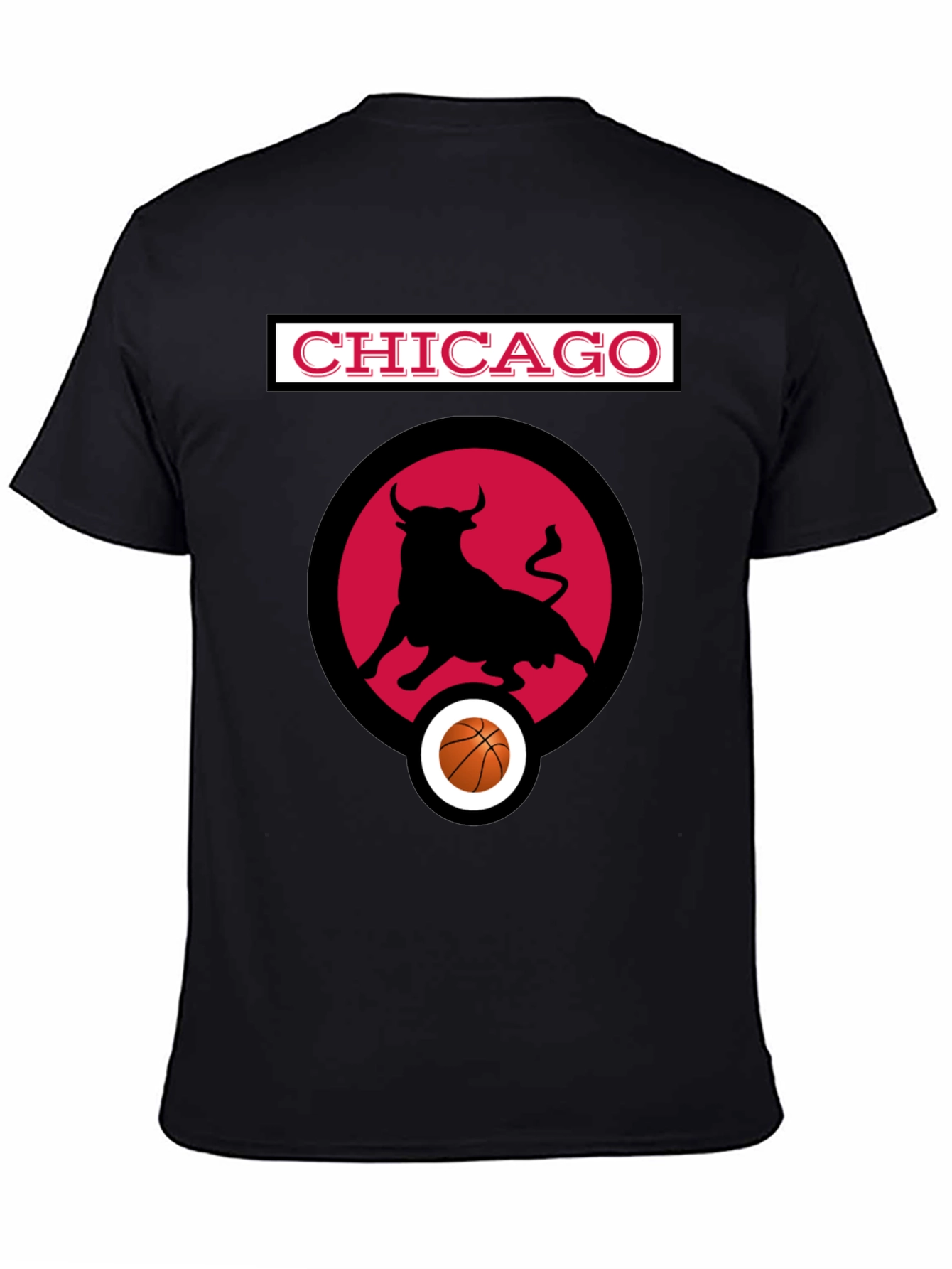 Chicago Bulls T-Shirt - Black Basketball Tee