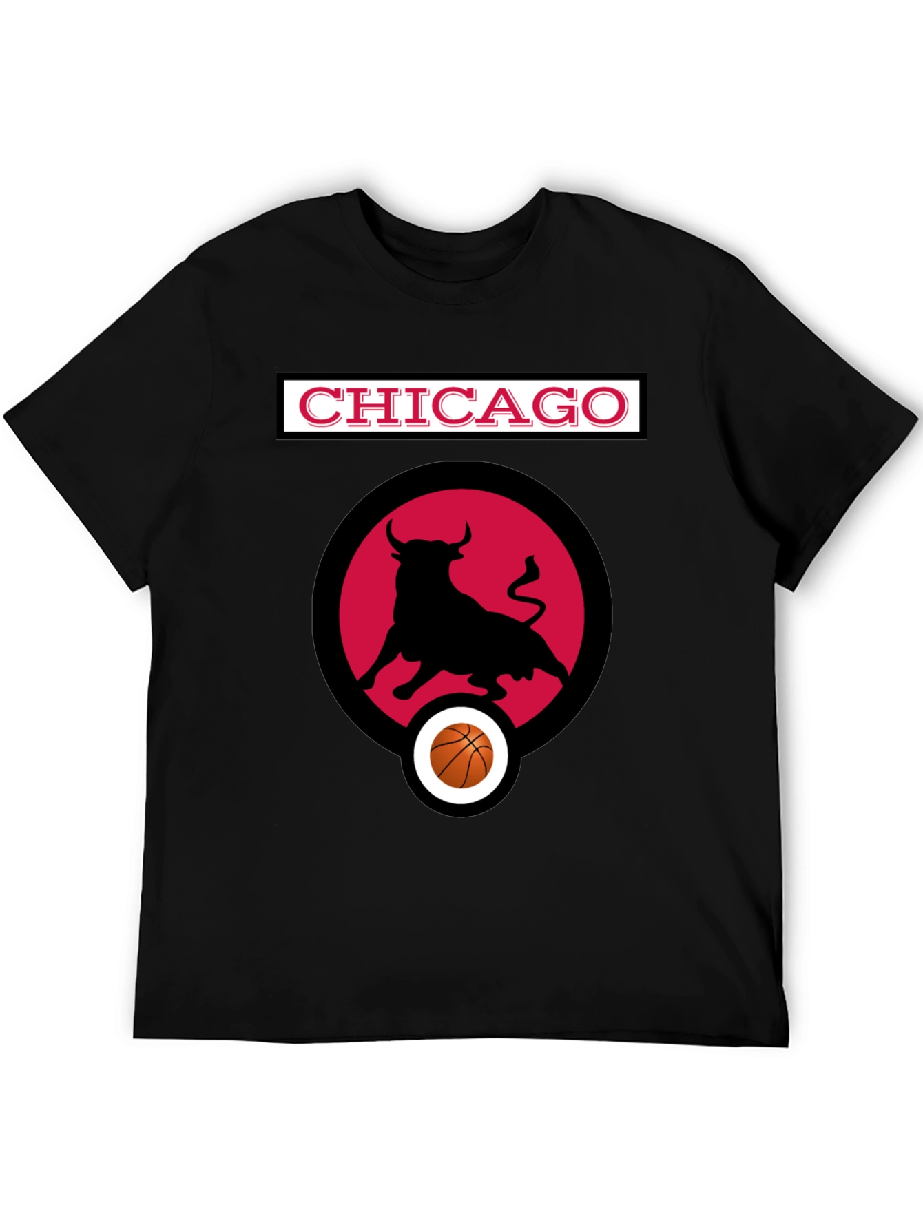 Chicago Bulls T-Shirt - Black Basketball Tee