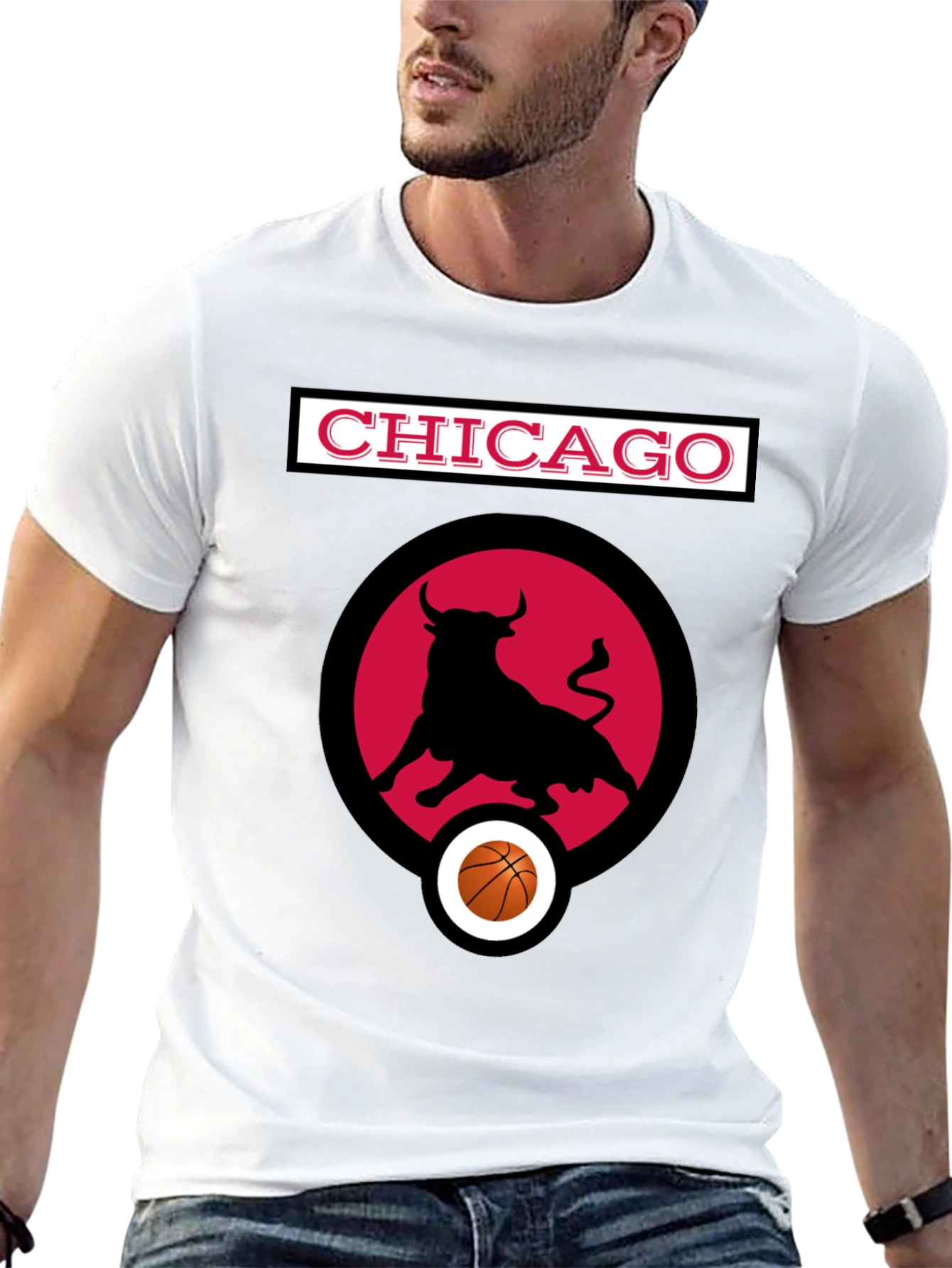 Chicago Bulls T-Shirt - Black Basketball Tee