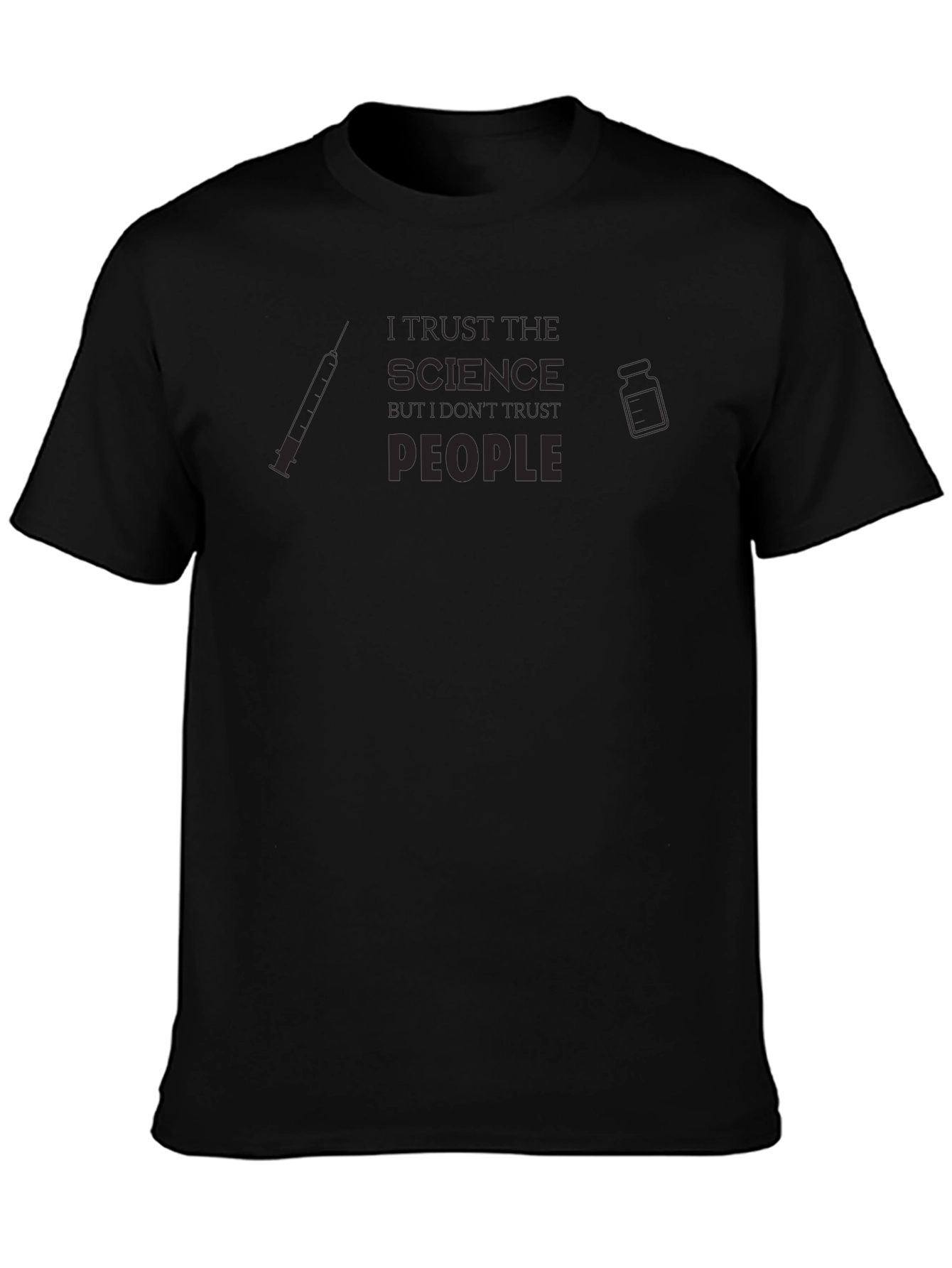 I Trust Science Black T-Shirt