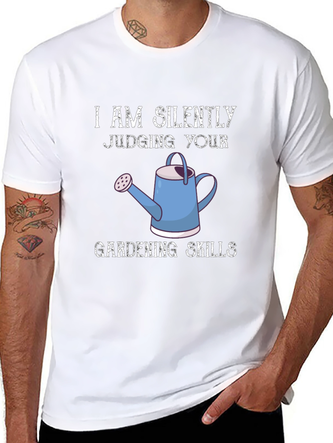 I Am Silently Judging Your Gardening Skills Graphic Tee