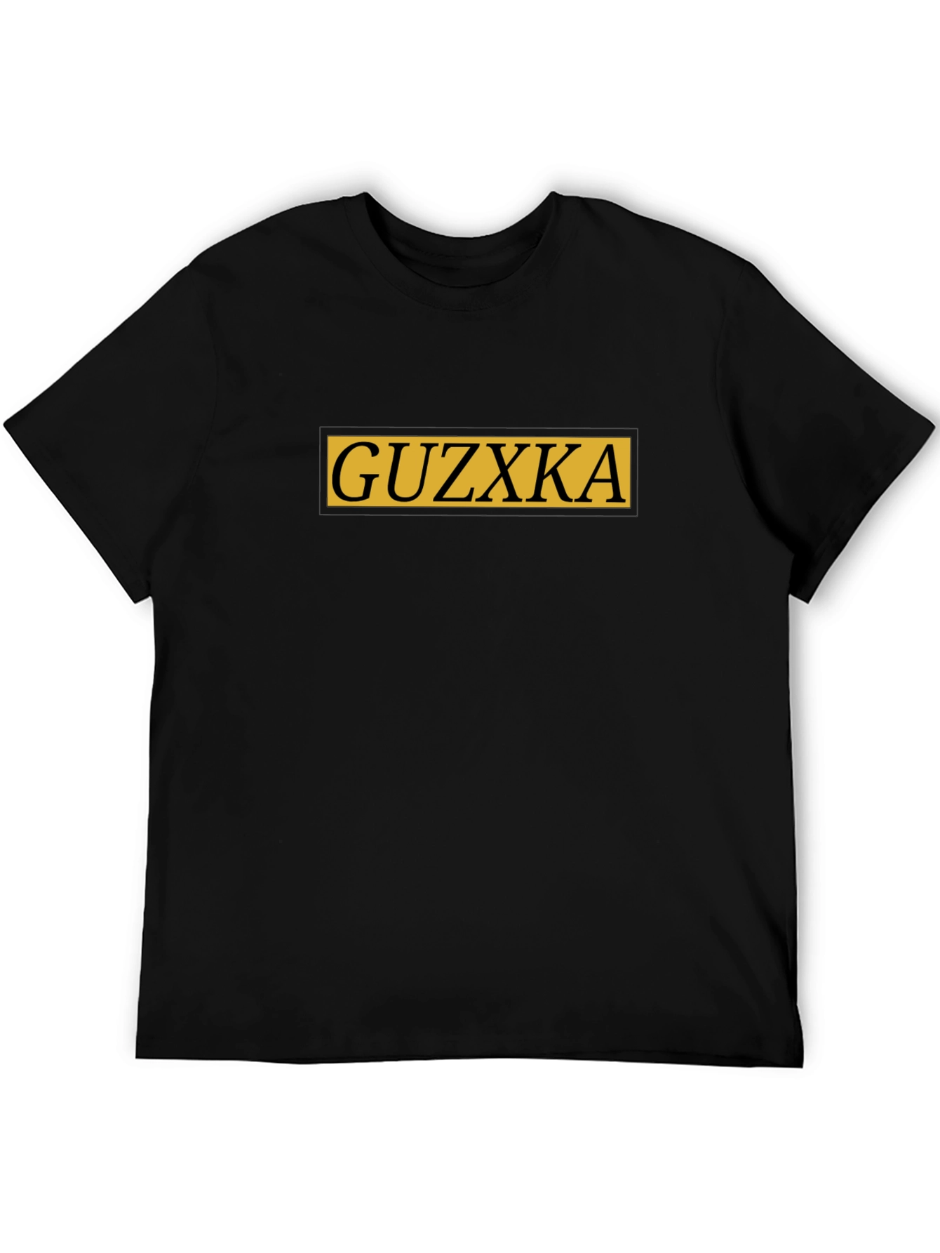 Guzxka Graphic Tee - Black Crew Neck