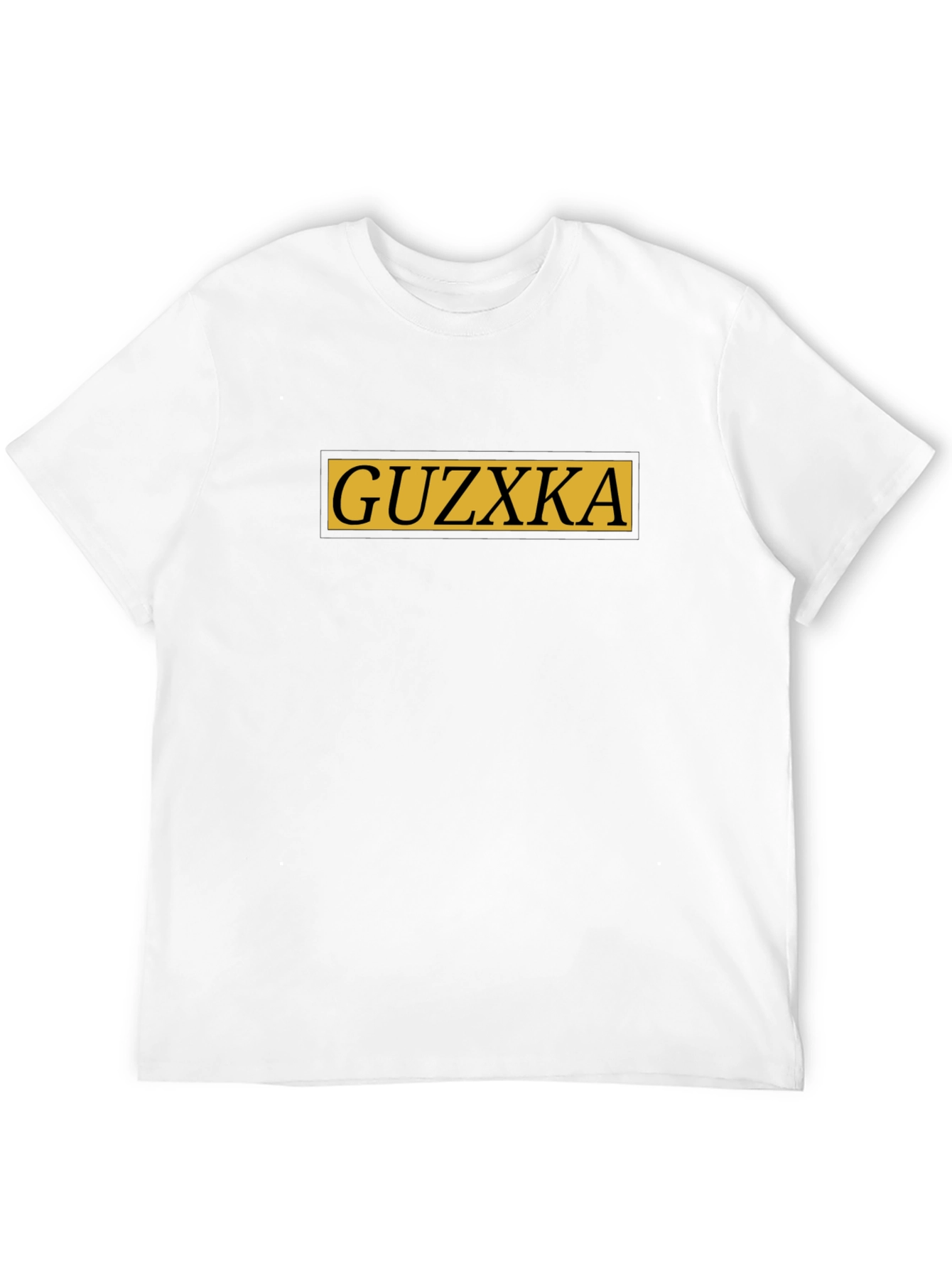 Guzxka Graphic Tee - Black Crew Neck