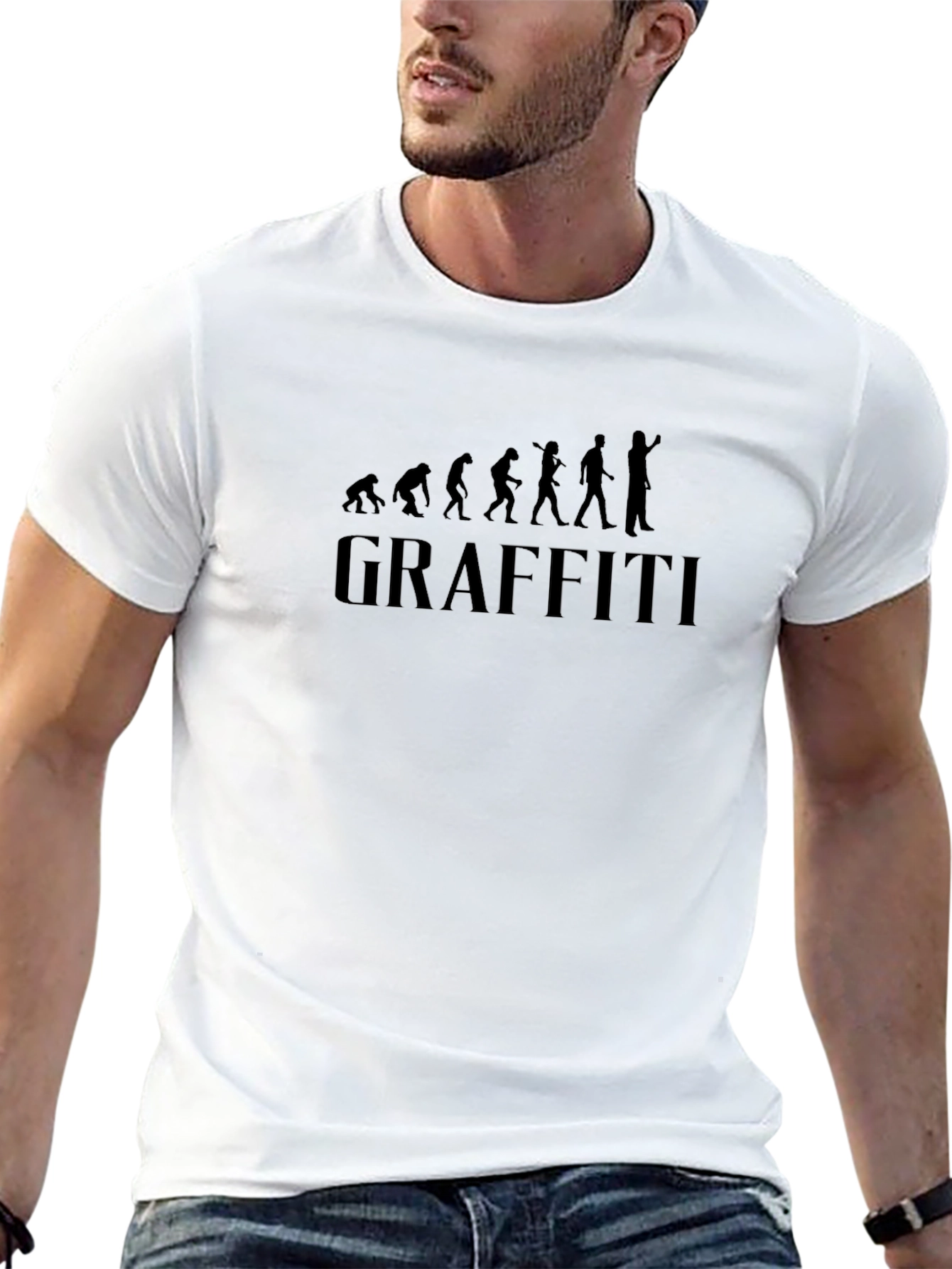 Graffiti Evolution Black T-Shirt