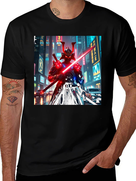 Cyberpunk Samurai Graphic T-Shirt