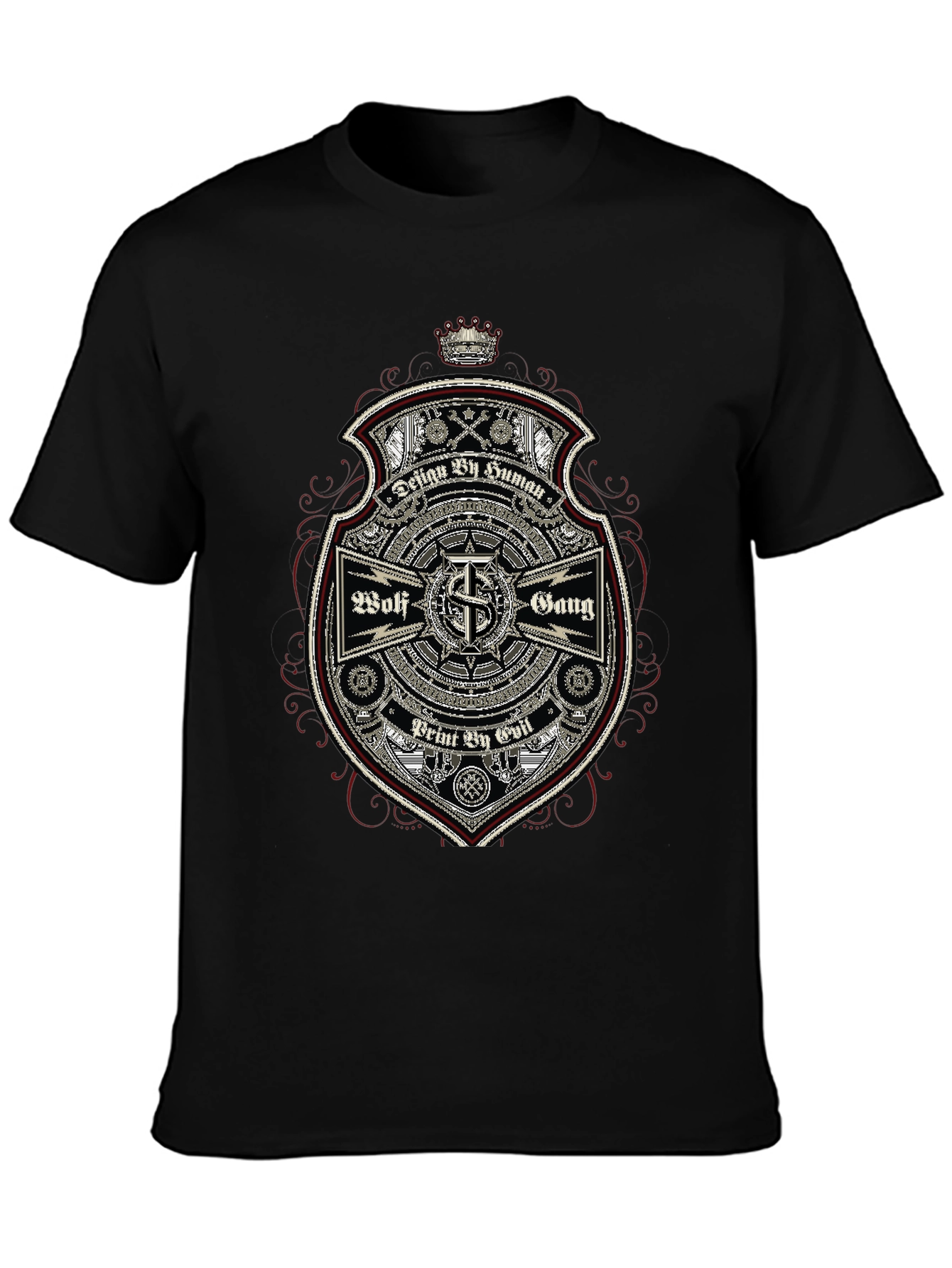Wolf Gang Graphic Print Black T-Shirt