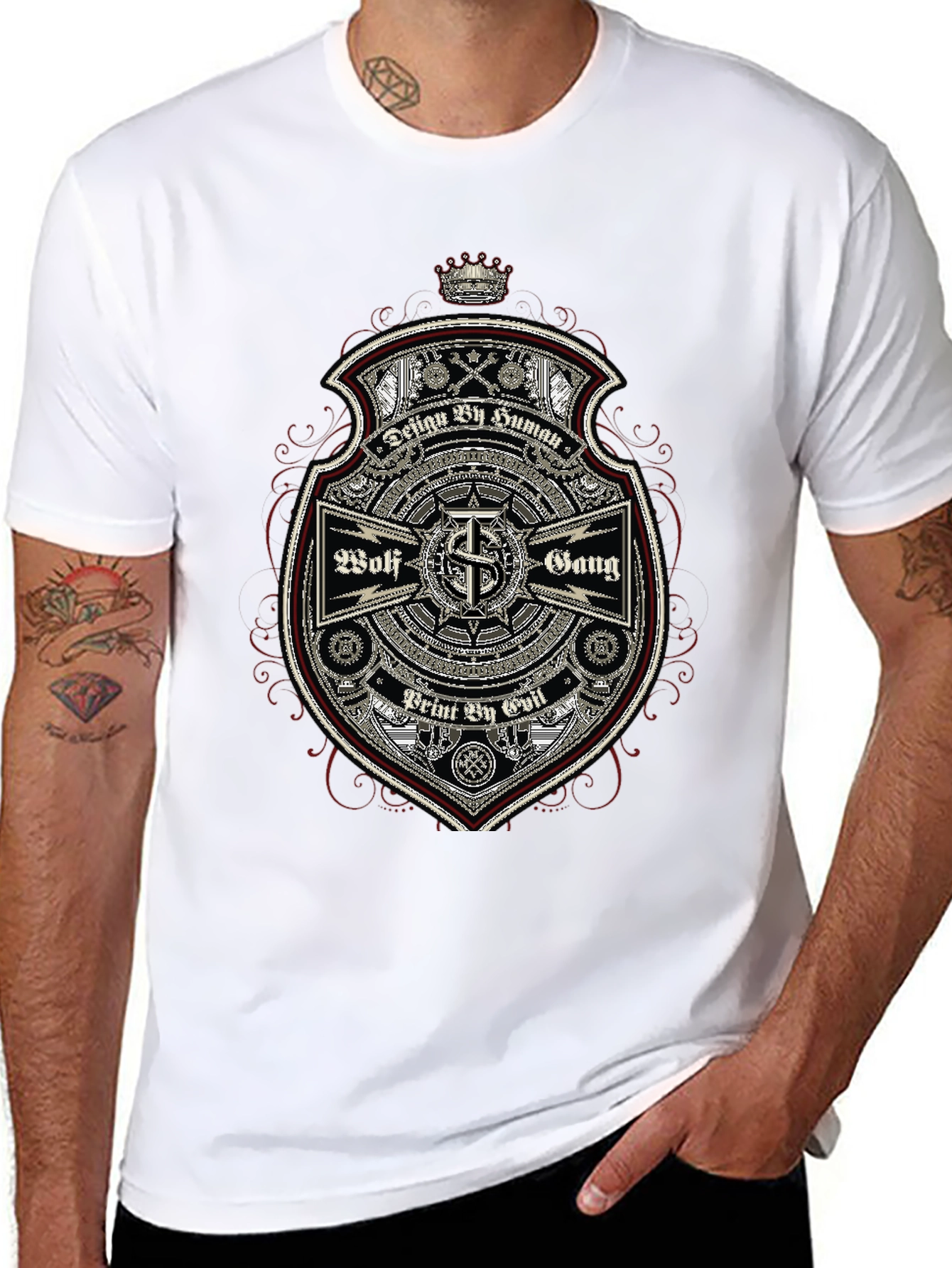 Wolf Gang Graphic Print Black T-Shirt