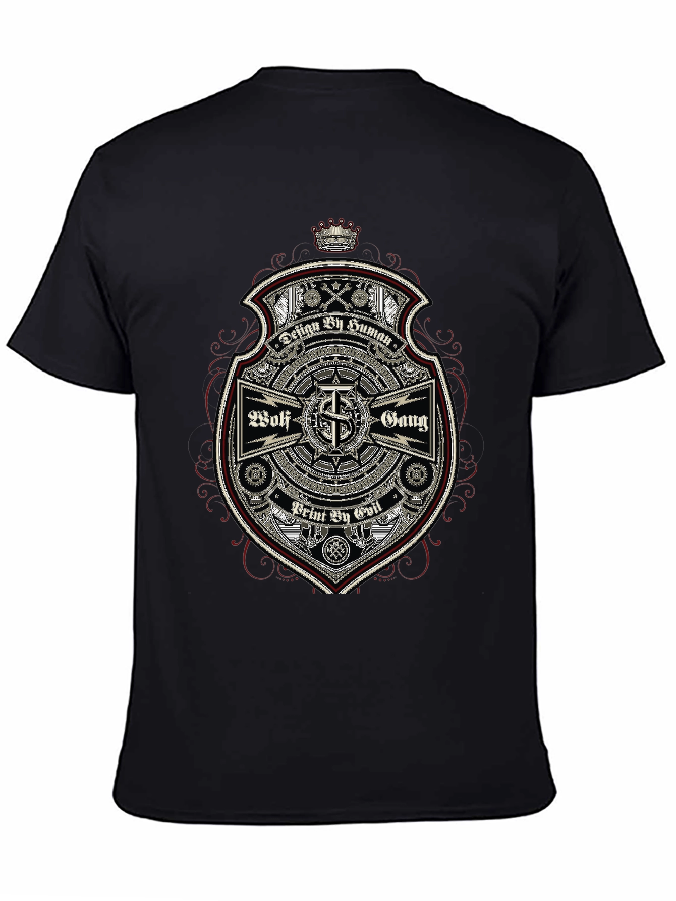 Wolf Gang Graphic Print Black T-Shirt