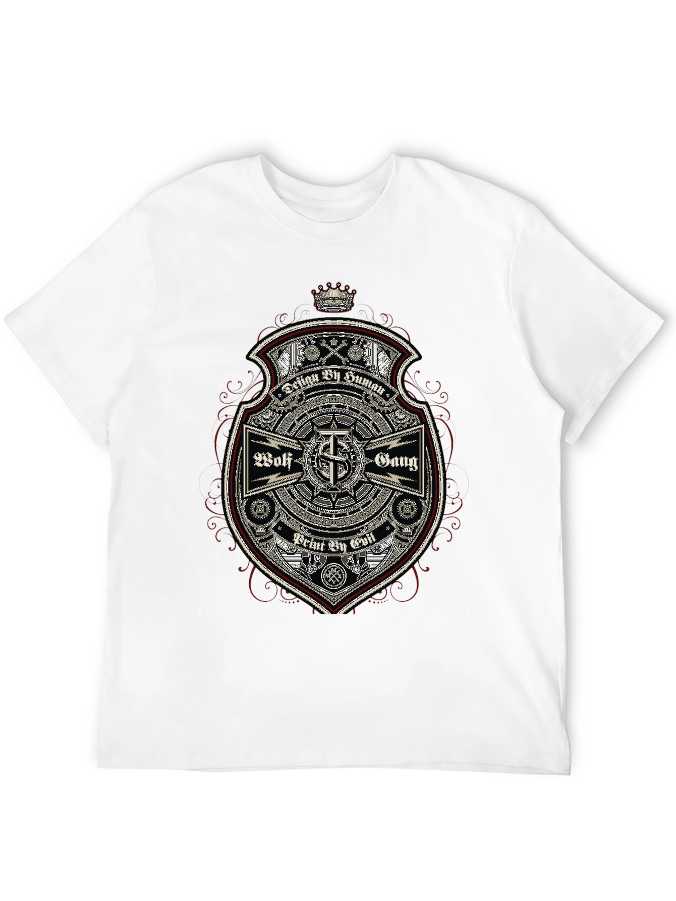 Wolf Gang Graphic Print Black T-Shirt