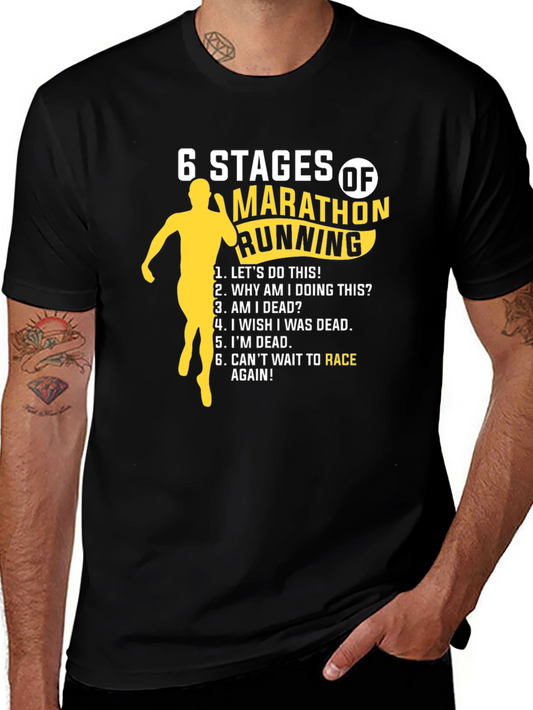 Marathon Running Stages Graphic Tee