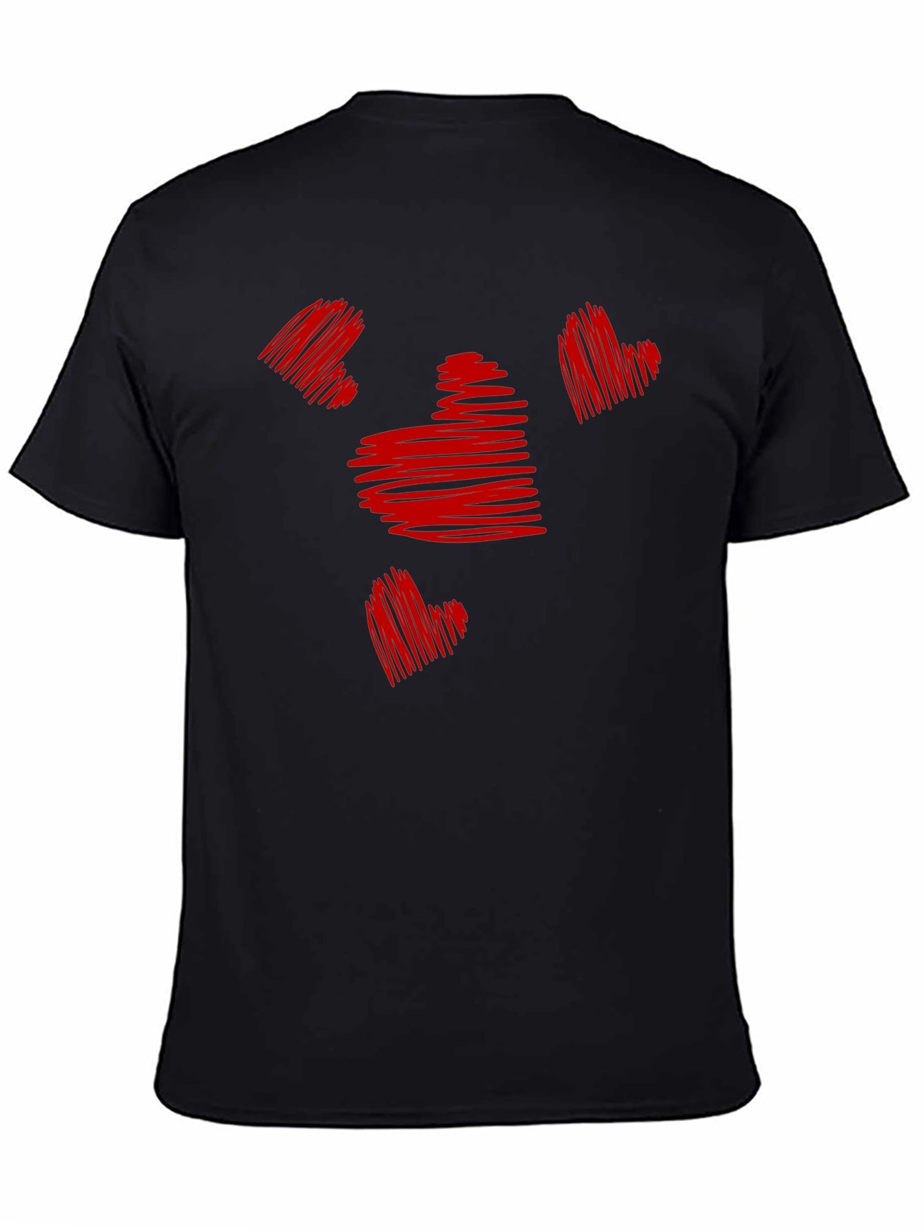 Heart Scribble Graphic Tee - Stylish Casual Wear