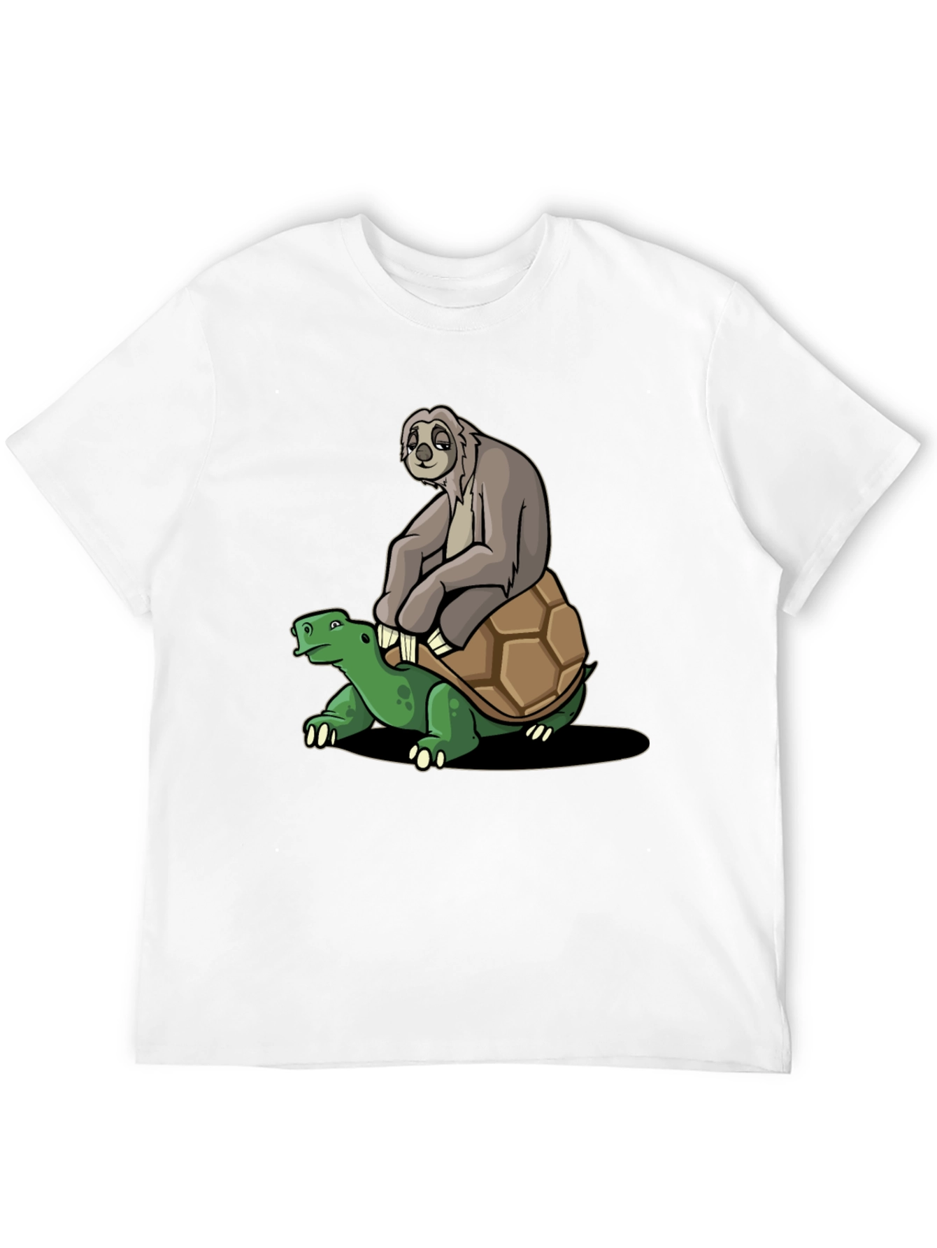 Sloth Riding Turtle Graphic Tee