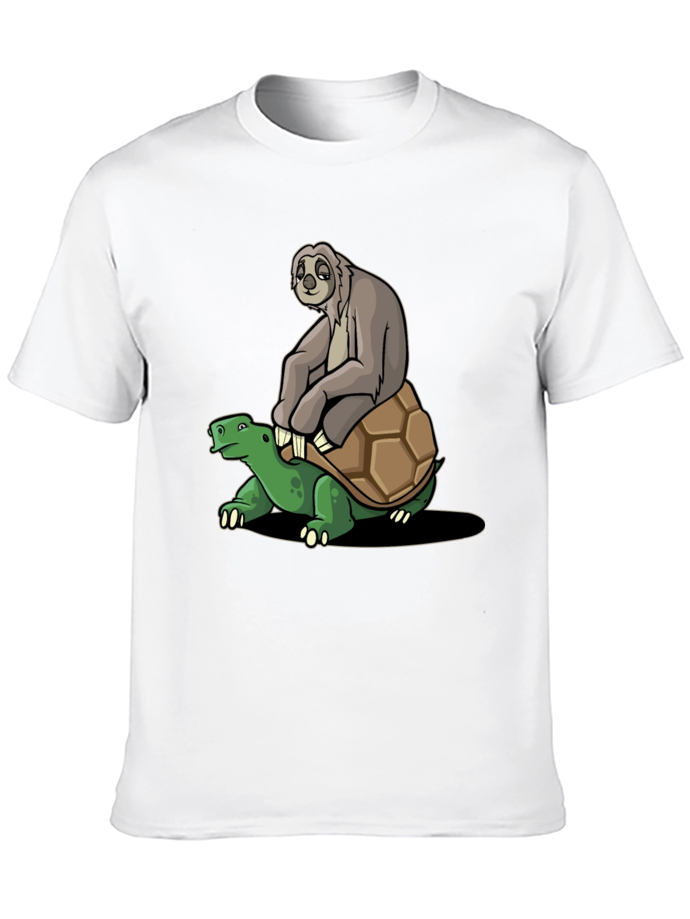 Sloth Riding Turtle Graphic Tee