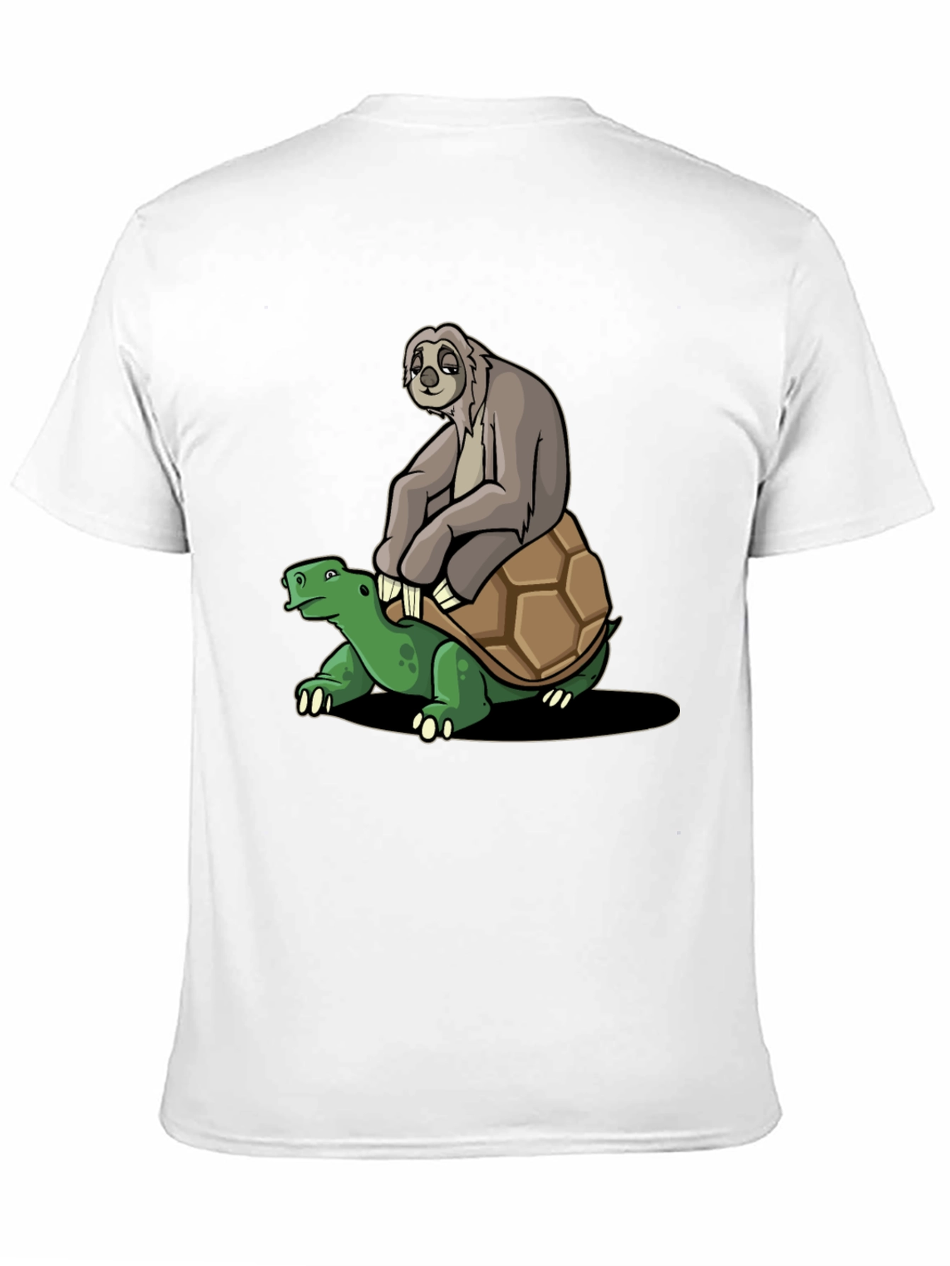 Sloth Riding Turtle Graphic Tee