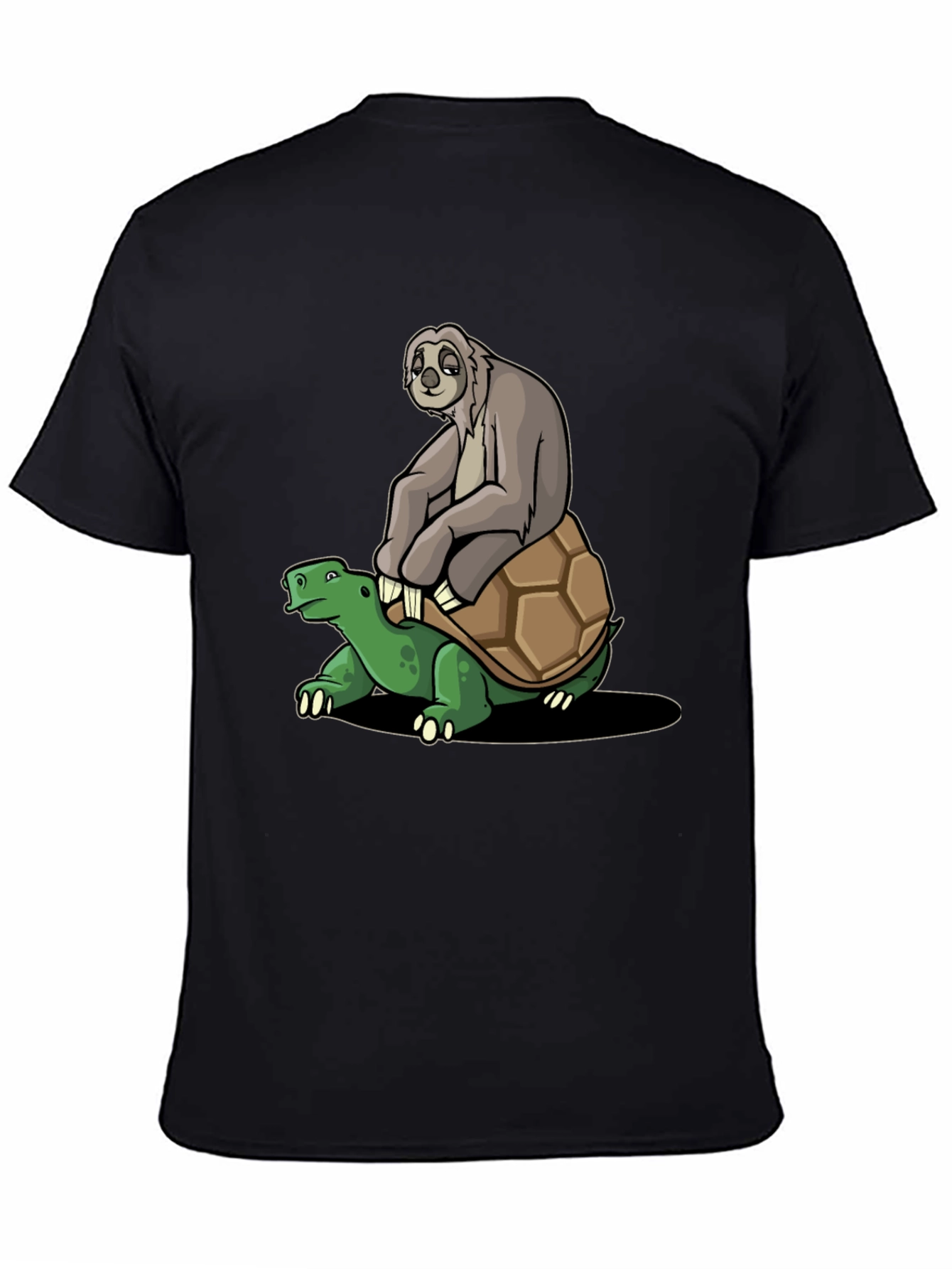 Sloth Riding Turtle Graphic Tee