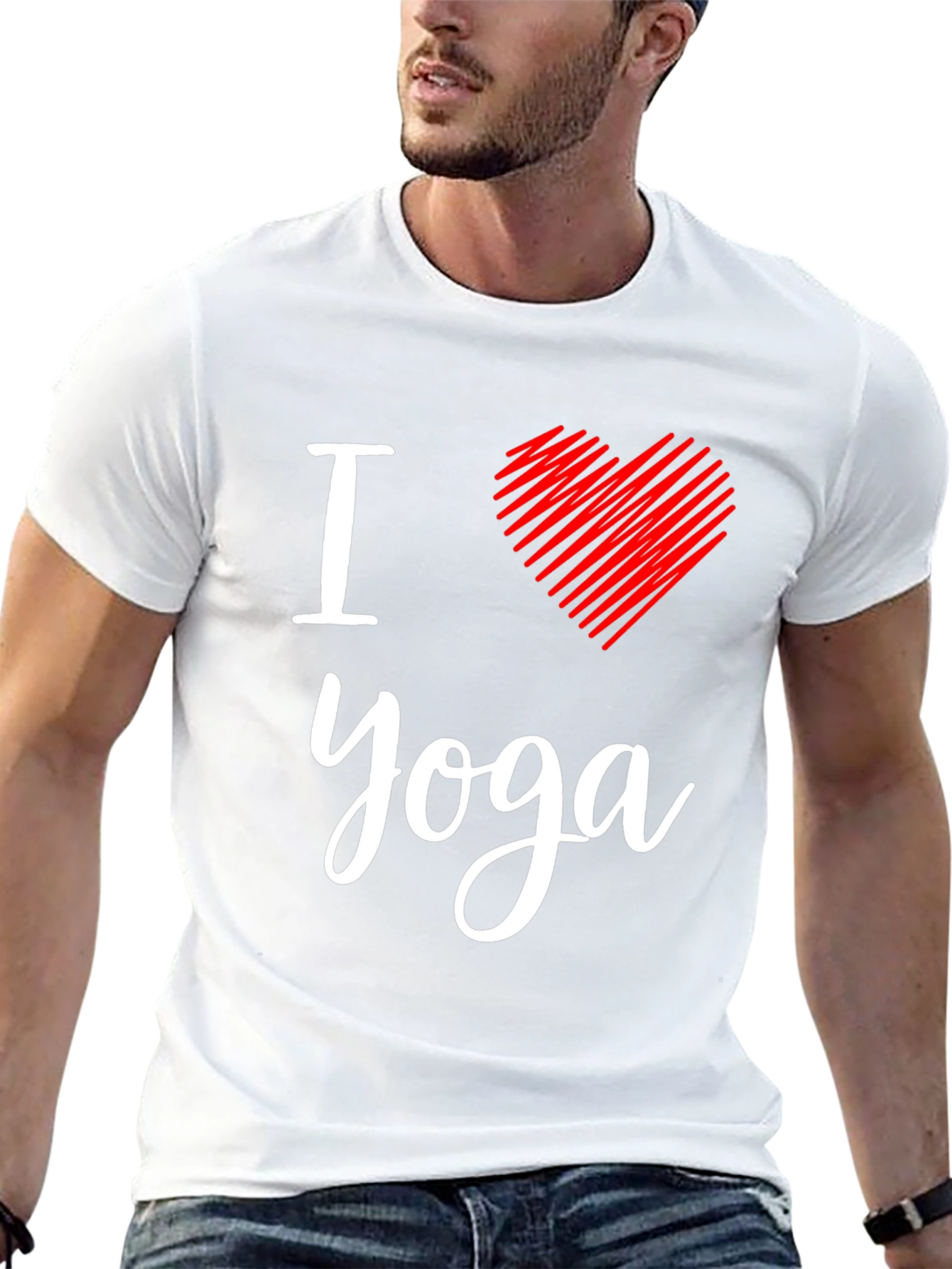 I Heart Yoga Graphic Tee - Comfortable Fit
