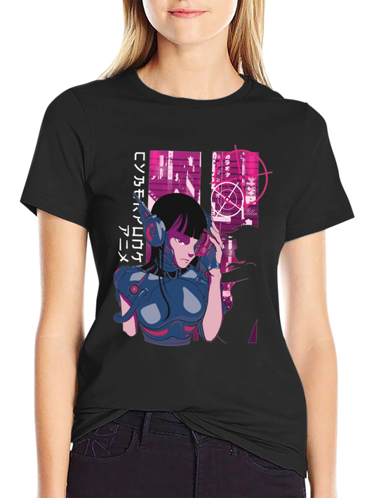 Cyberpunk Anime Graphic Tee