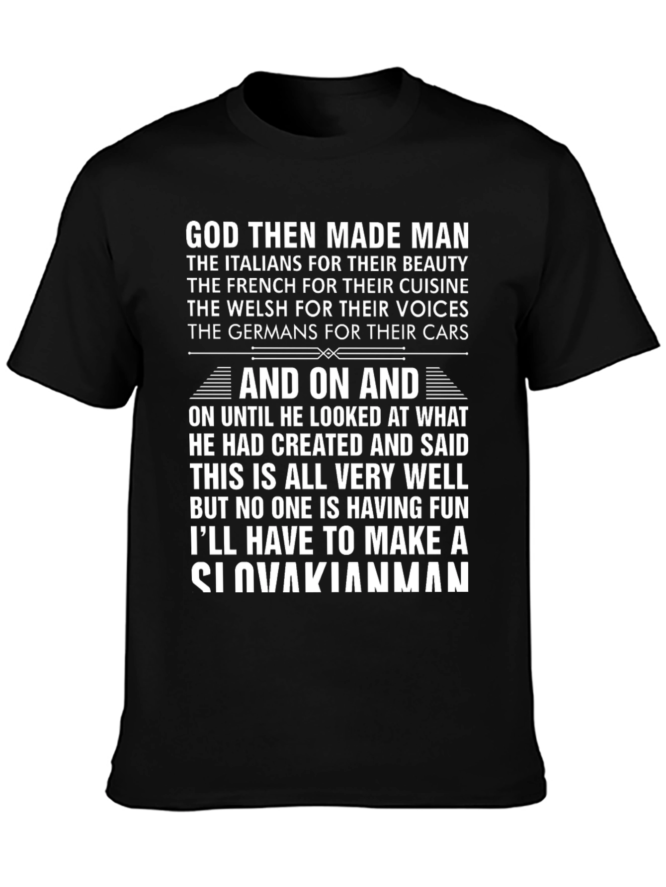 Funny Slovakian Man T-Shirt