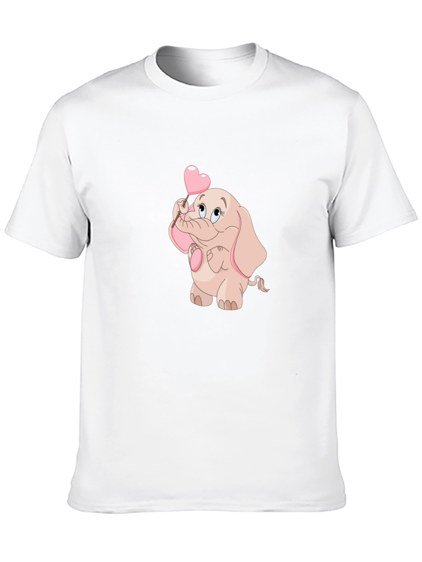 Cute Elephant Holding Heart T-Shirt