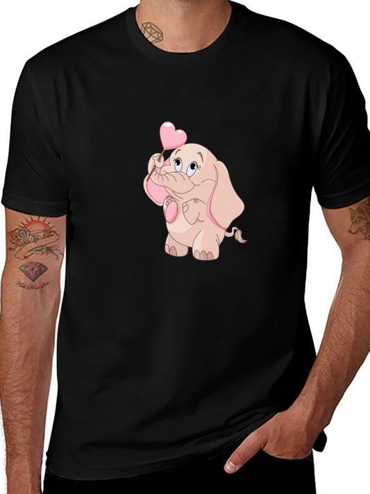 Cute Elephant Holding Heart T-Shirt
