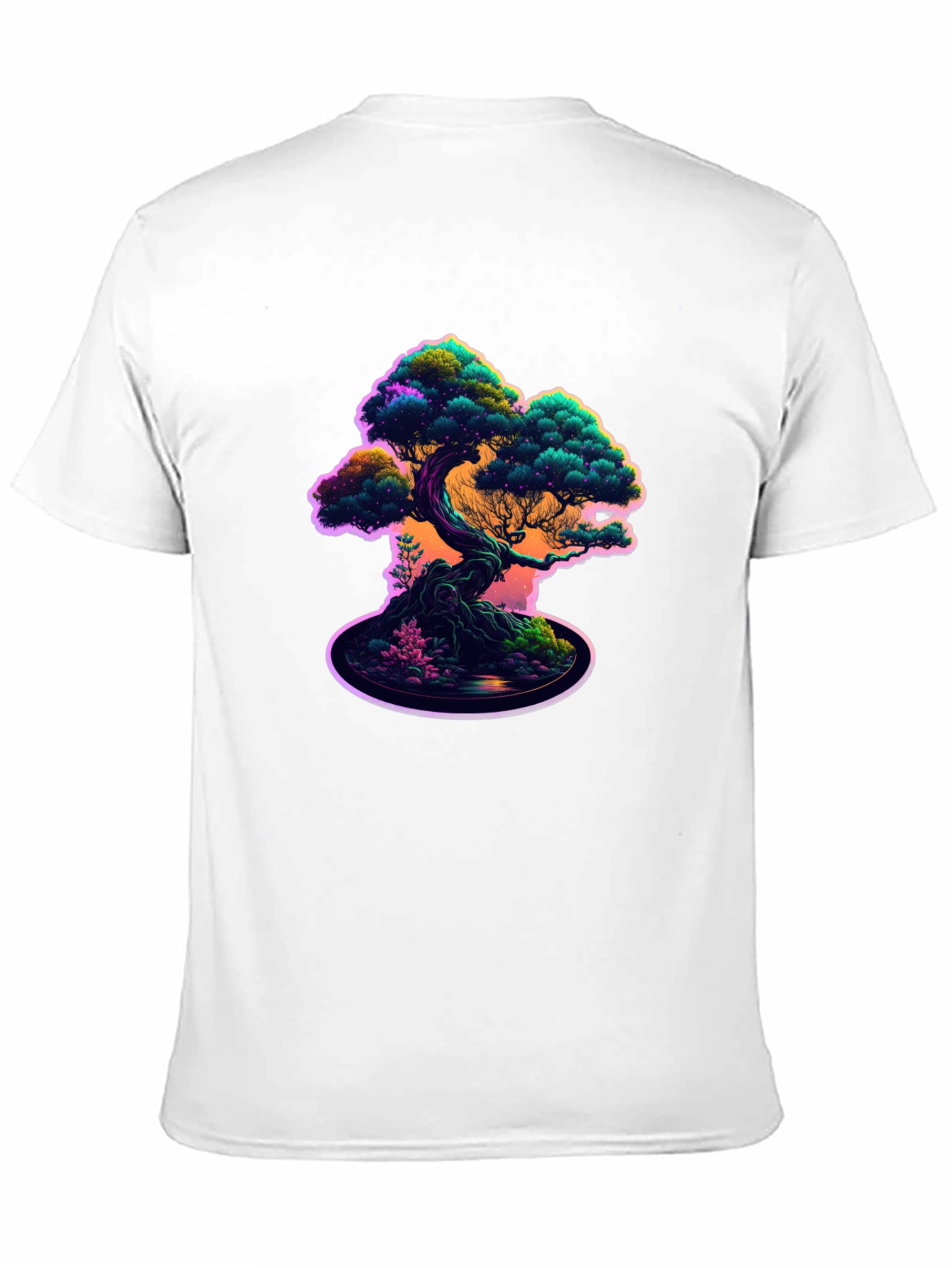 Bonsai Tree Graphic Tee - Cool Nature Design