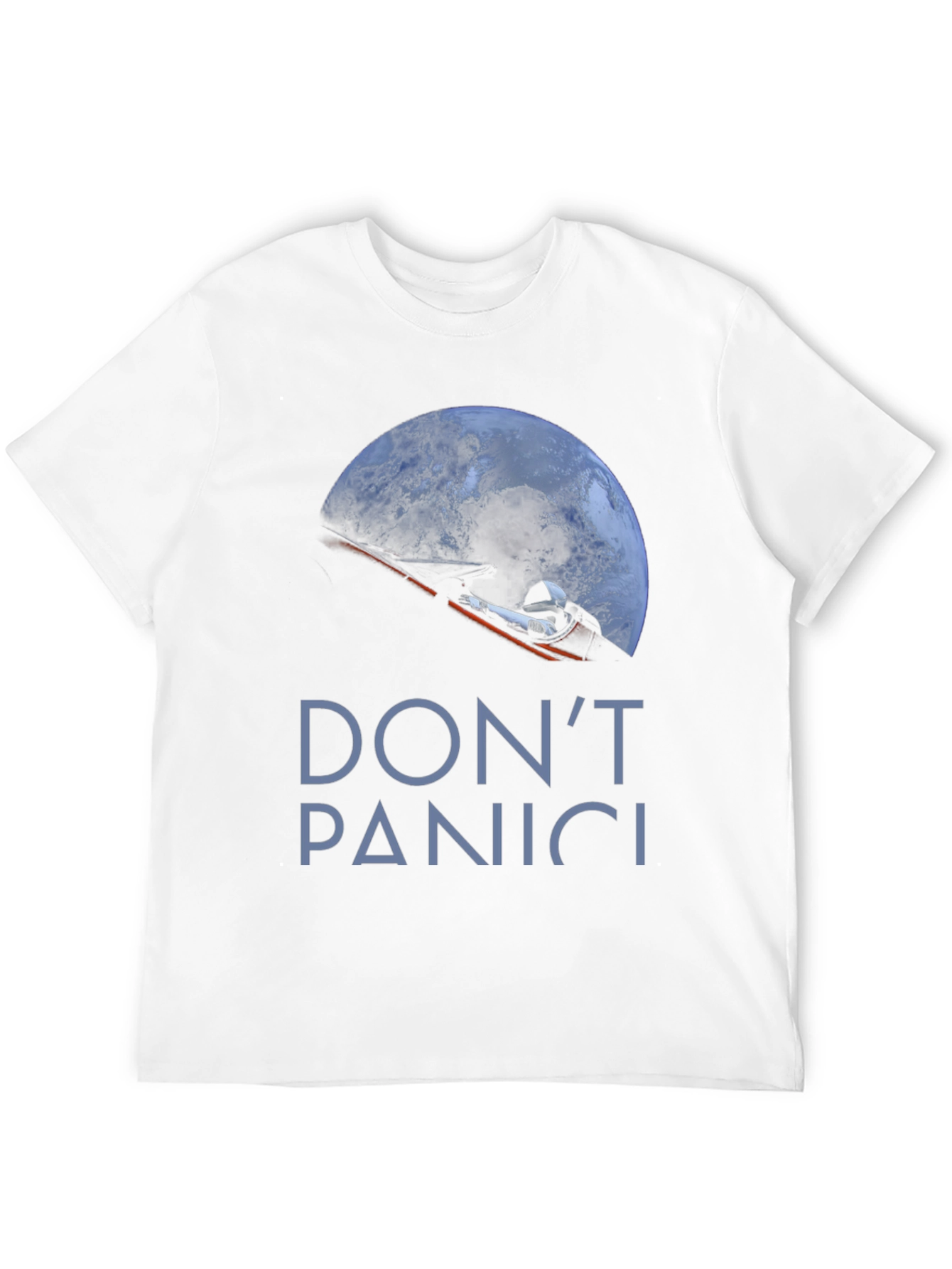 Dont Panic Space Roadster T-Shirt