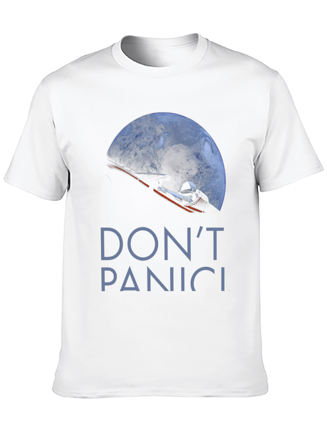 Dont Panic Space Roadster T-Shirt