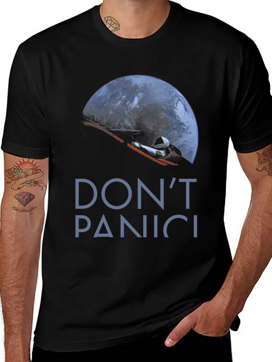 Dont Panic Space Roadster T-Shirt