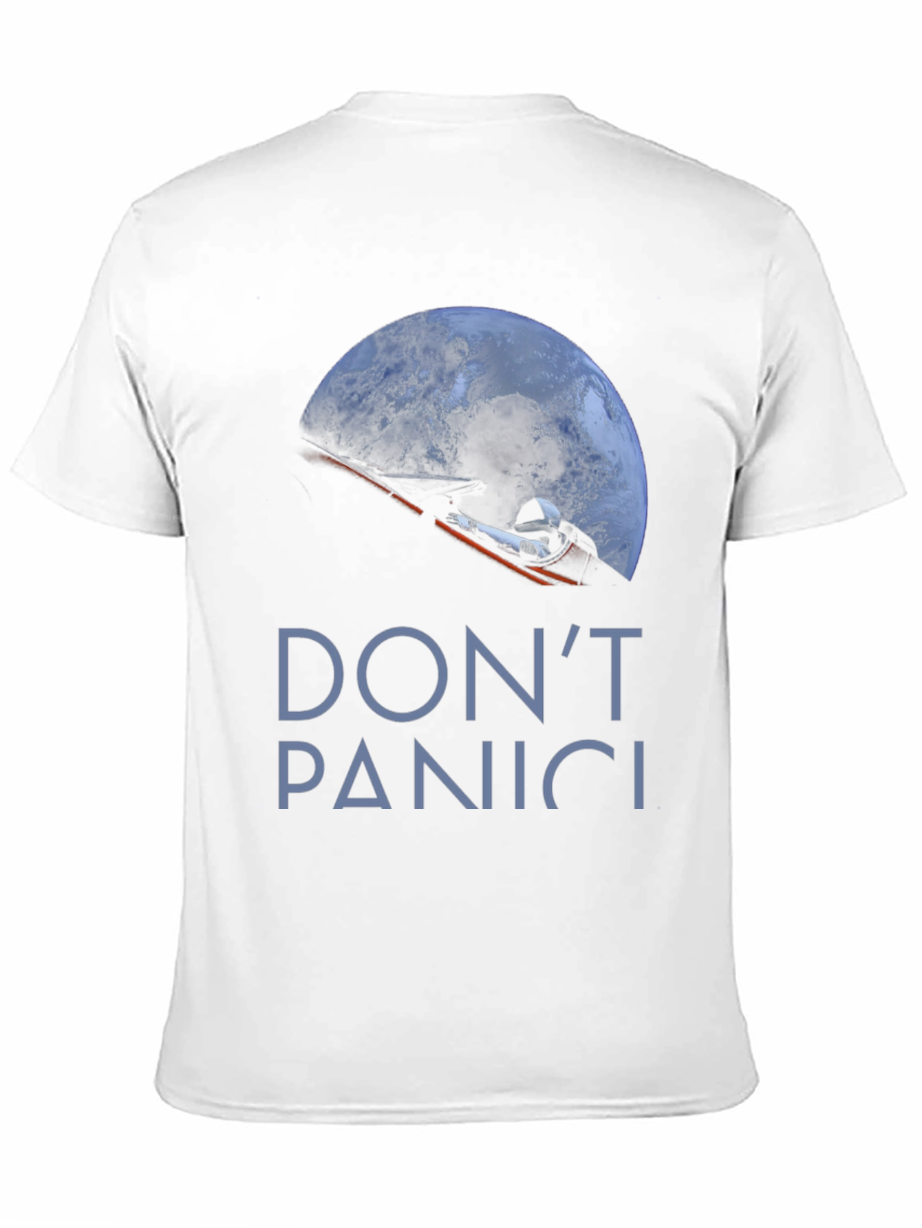 Dont Panic Space Roadster T-Shirt