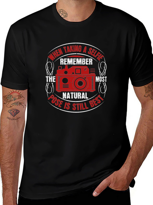 Selfie Camera T-Shirt - Natural Pose Best