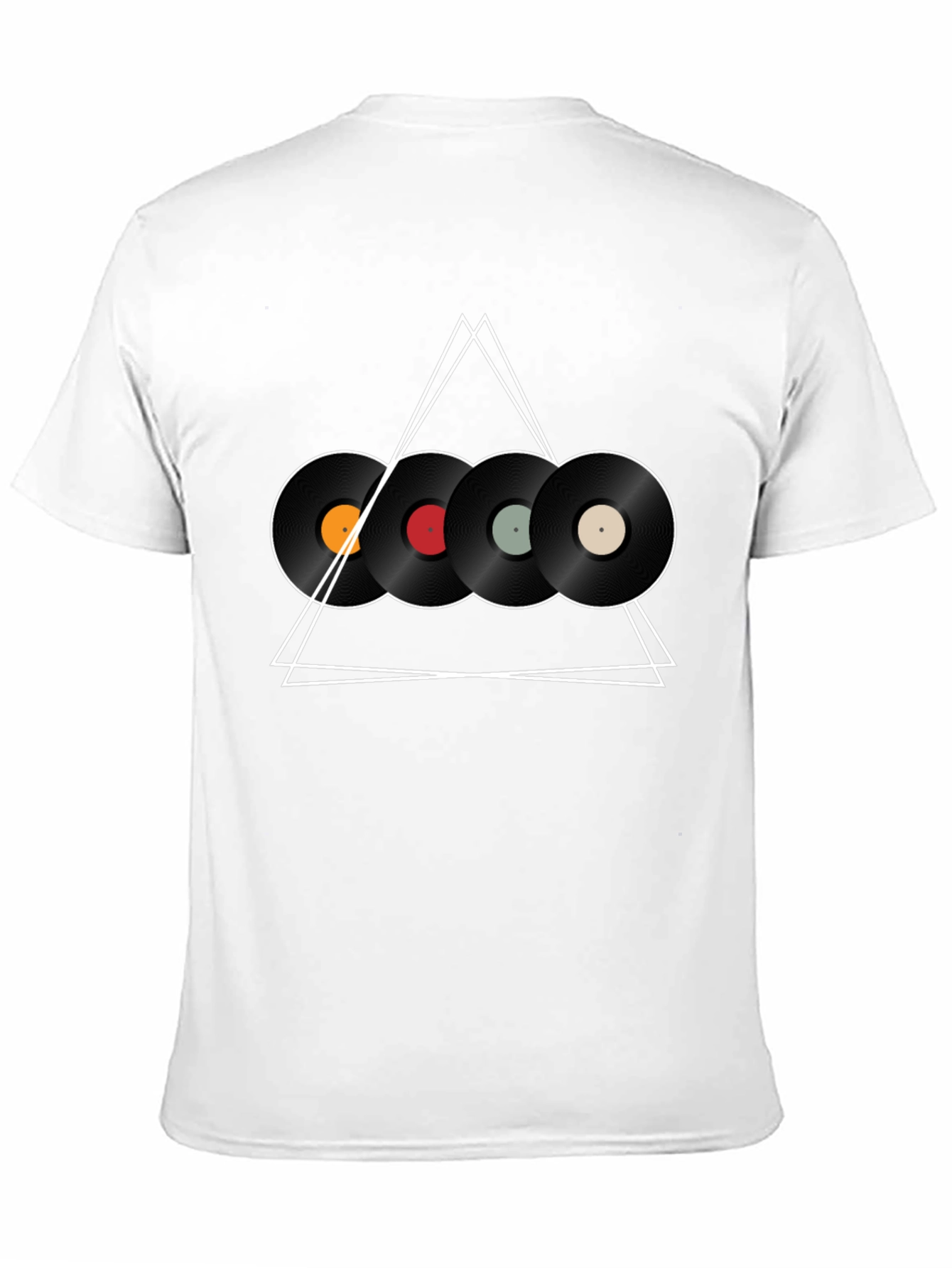 Vinyl Record Triangle Graphic Tee