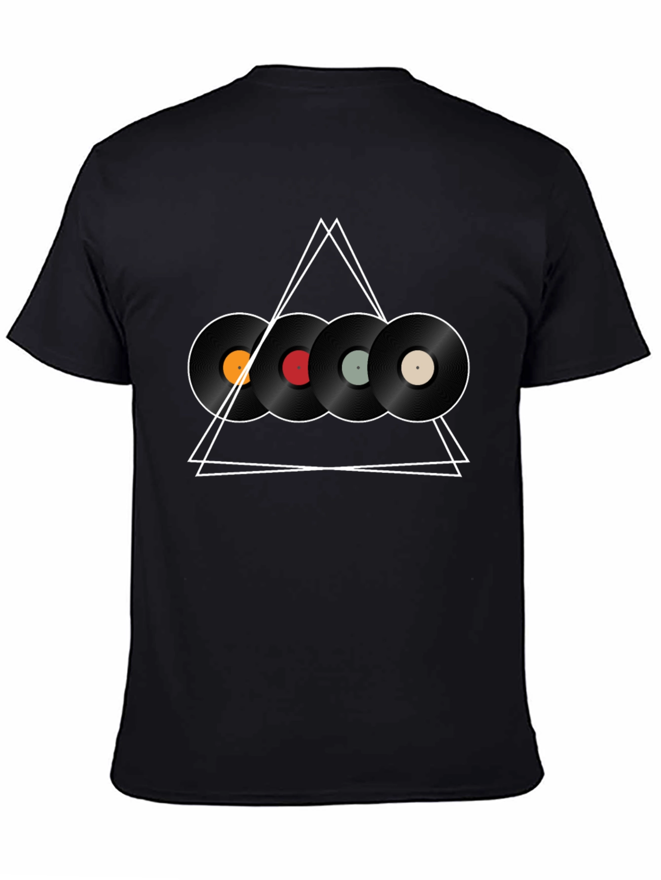 Vinyl Record Triangle Graphic Tee