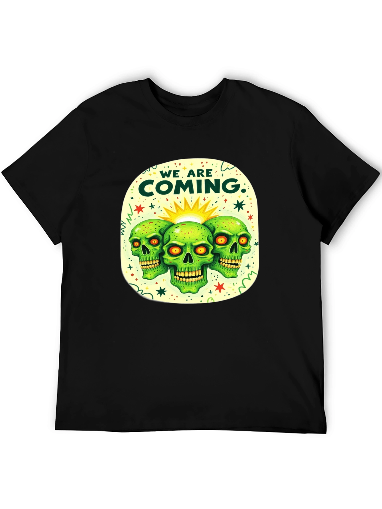 Skull Graphic Tee - We Are Coming T-Shirt