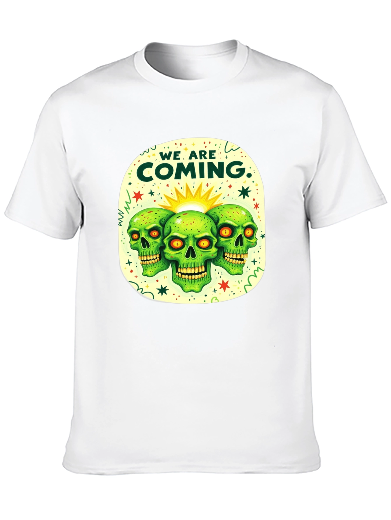 Skull Graphic Tee - We Are Coming T-Shirt
