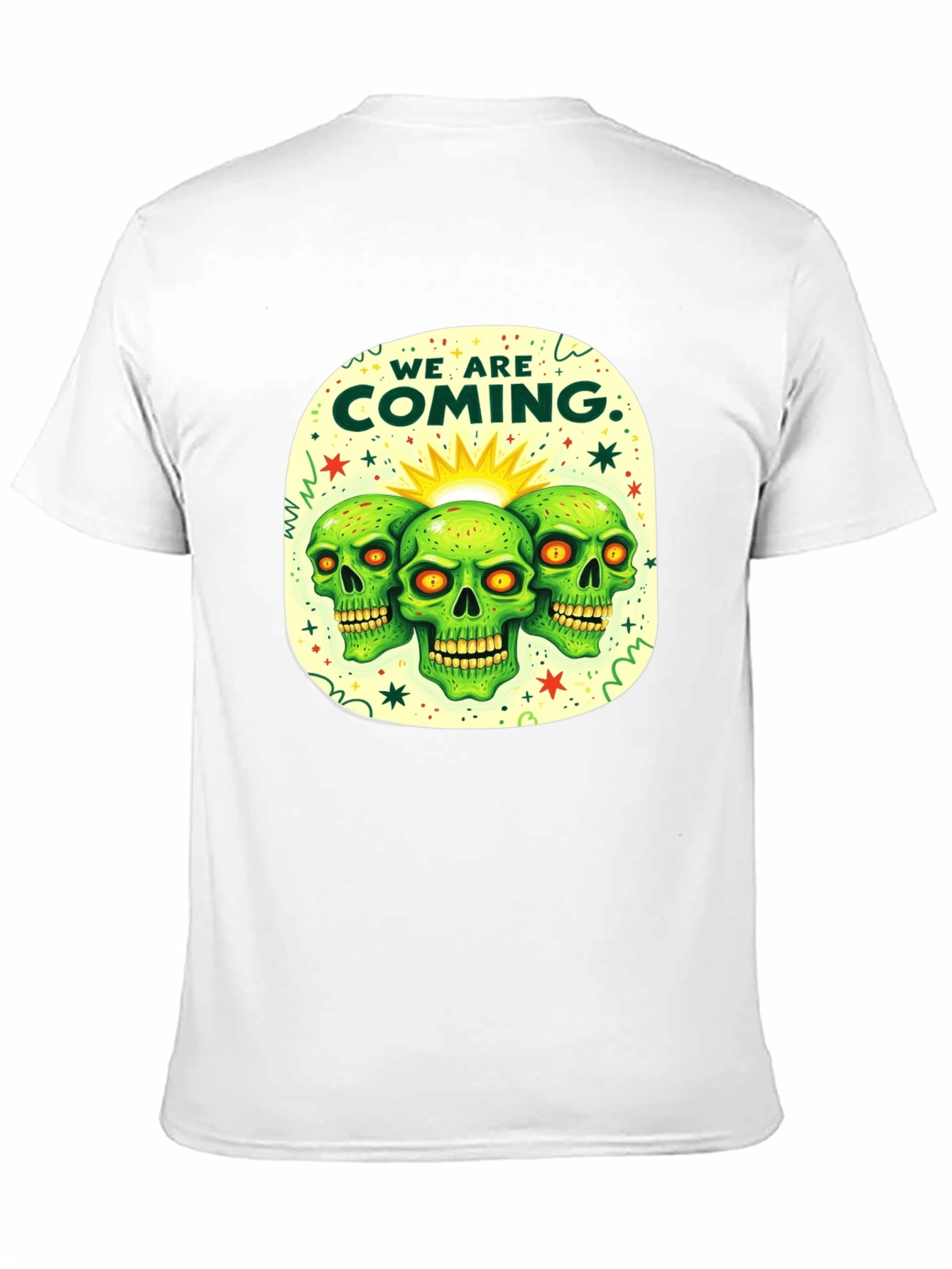 Skull Graphic Tee - We Are Coming T-Shirt