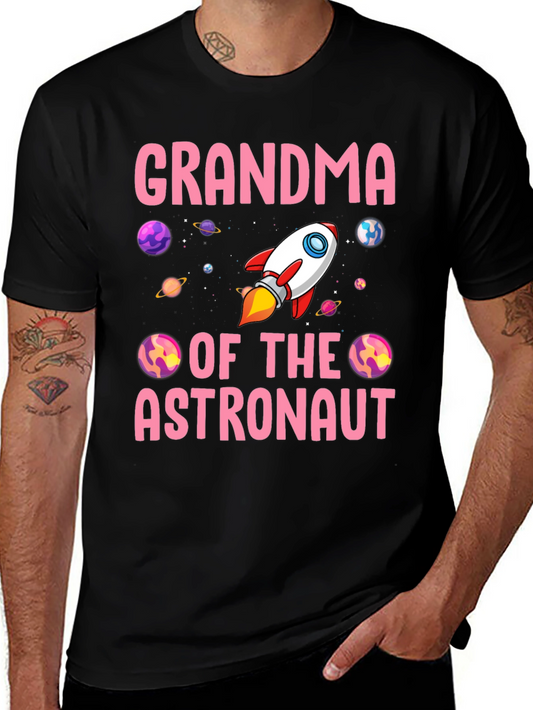 Grandma of the Astronaut T-Shirt - Space Rocket Design