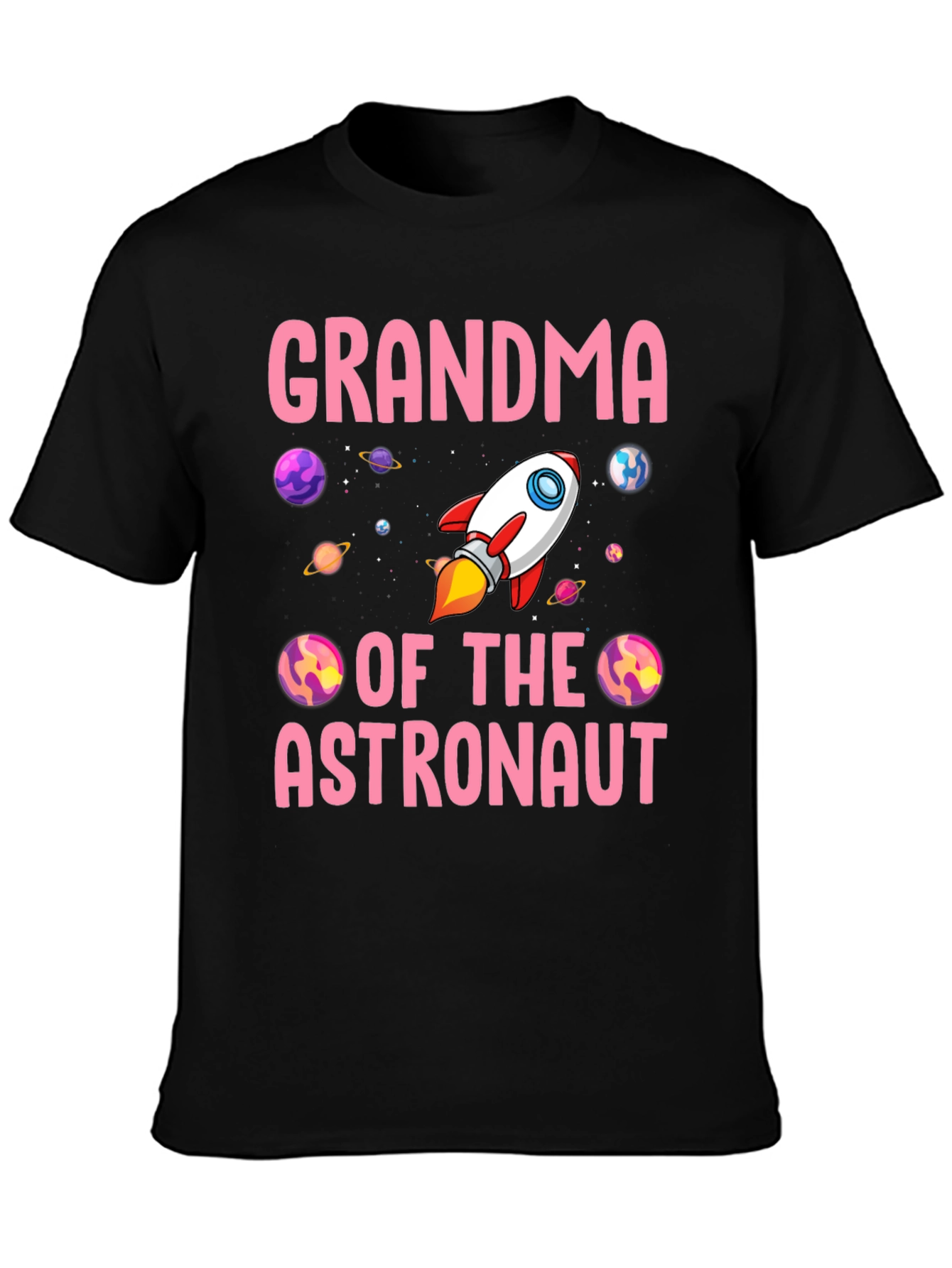 Grandma of the Astronaut T-Shirt - Space Rocket Design