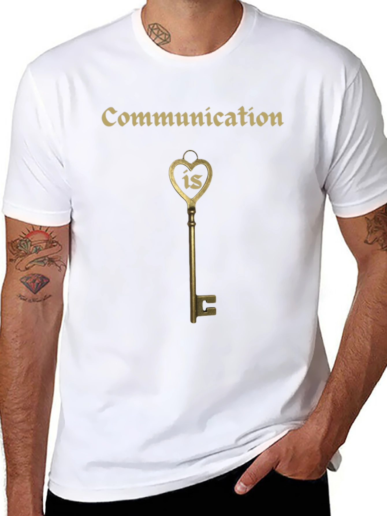 Communication Key Graphic T-Shirt