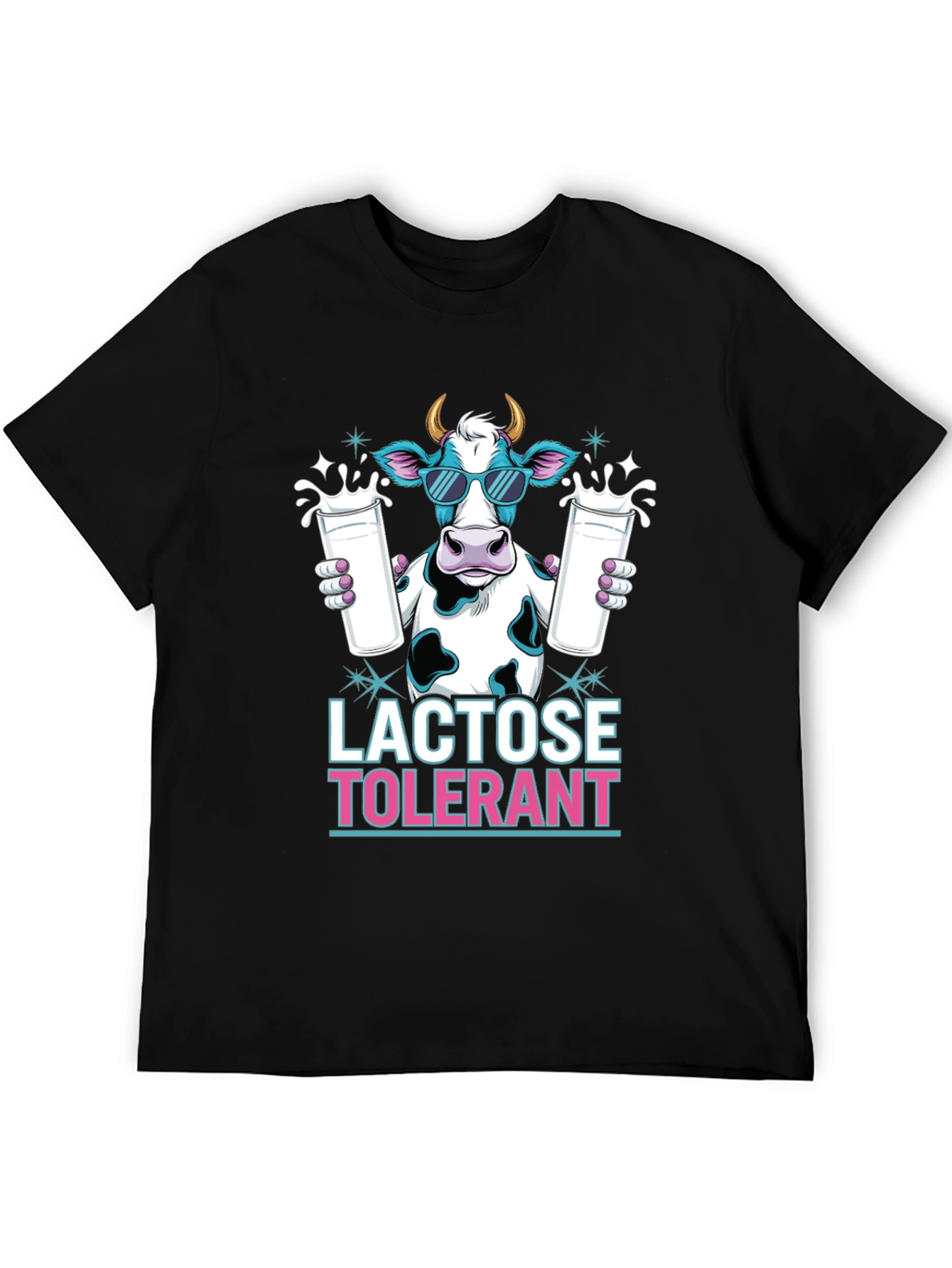 Lactose Tolerant Cow T-Shirt - Cool Milk Lover Tee