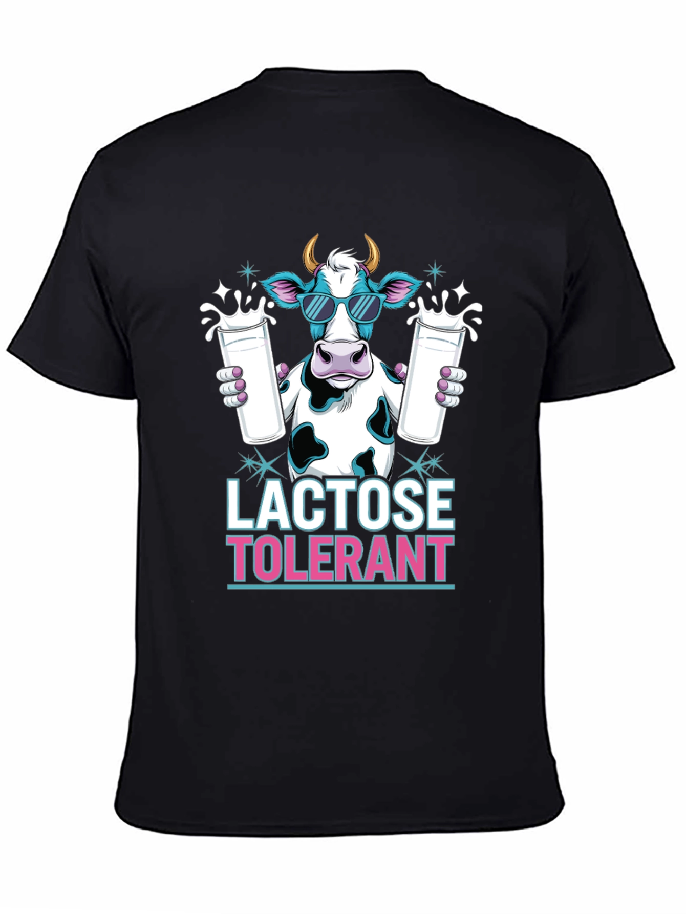 Lactose Tolerant Cow T-Shirt - Cool Milk Lover Tee