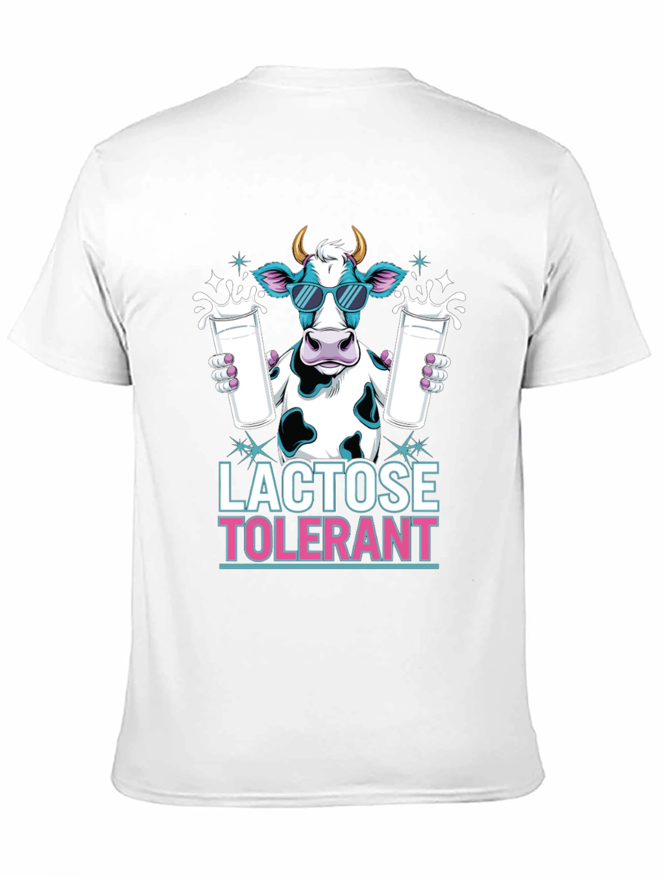 Lactose Tolerant Cow T-Shirt - Cool Milk Lover Tee