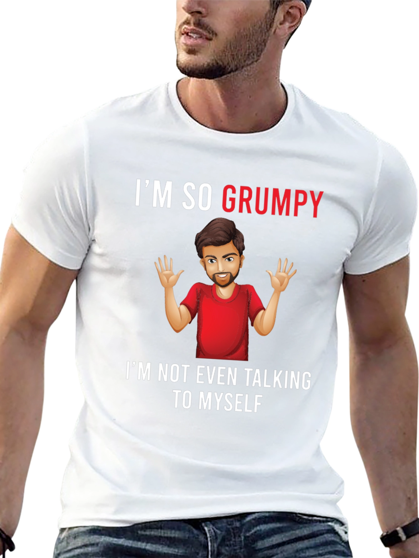 Grumpy Graphic Tee -  Humorous Mens T-Shirt