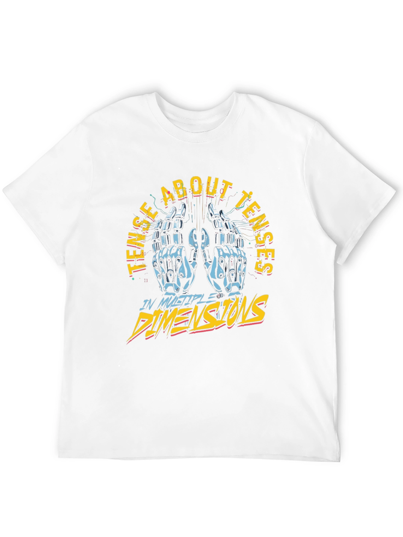 Tense About Tenses Graphic Tee - Black