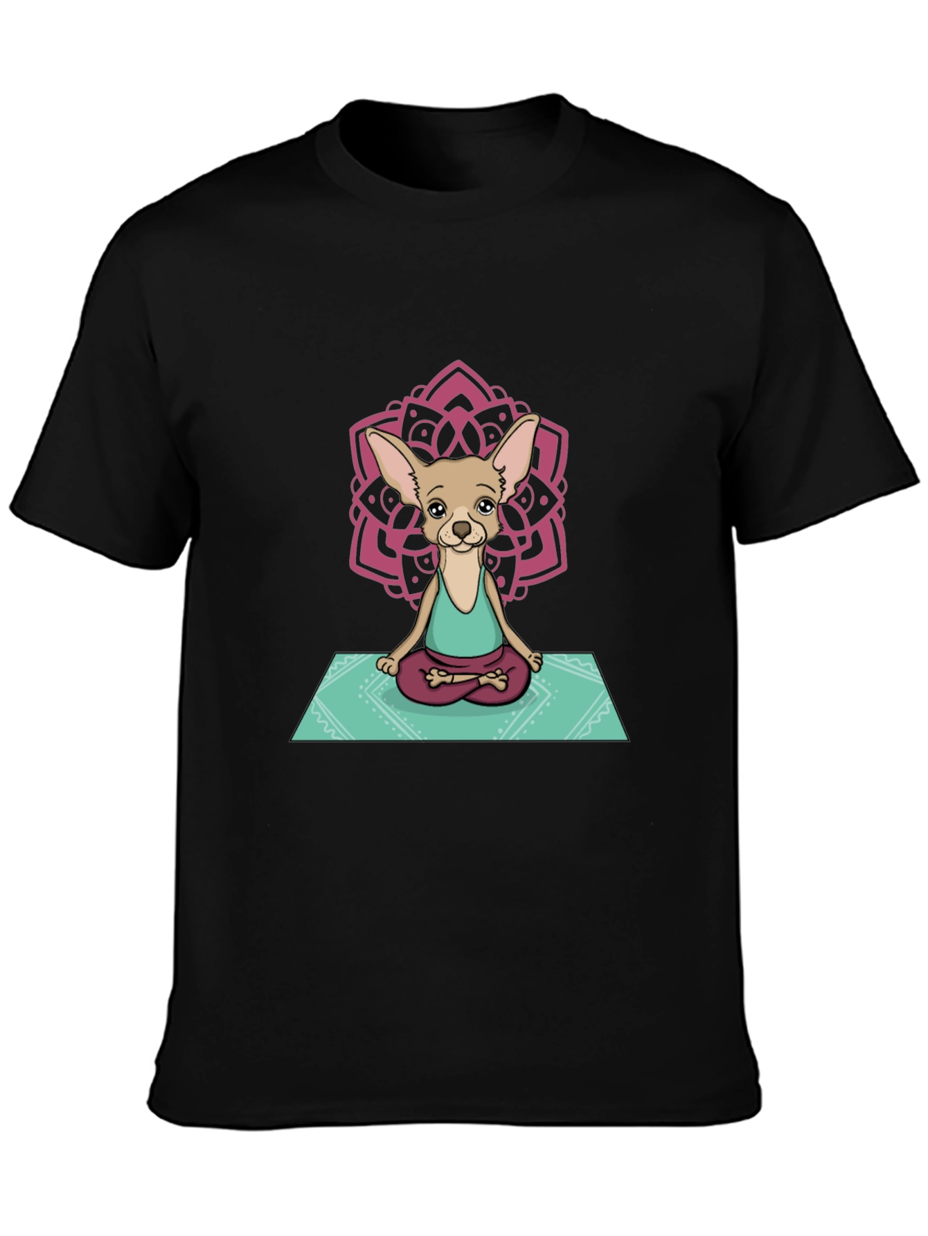 Yoga Chihuahua Graphic Tee - Relaxed Fit