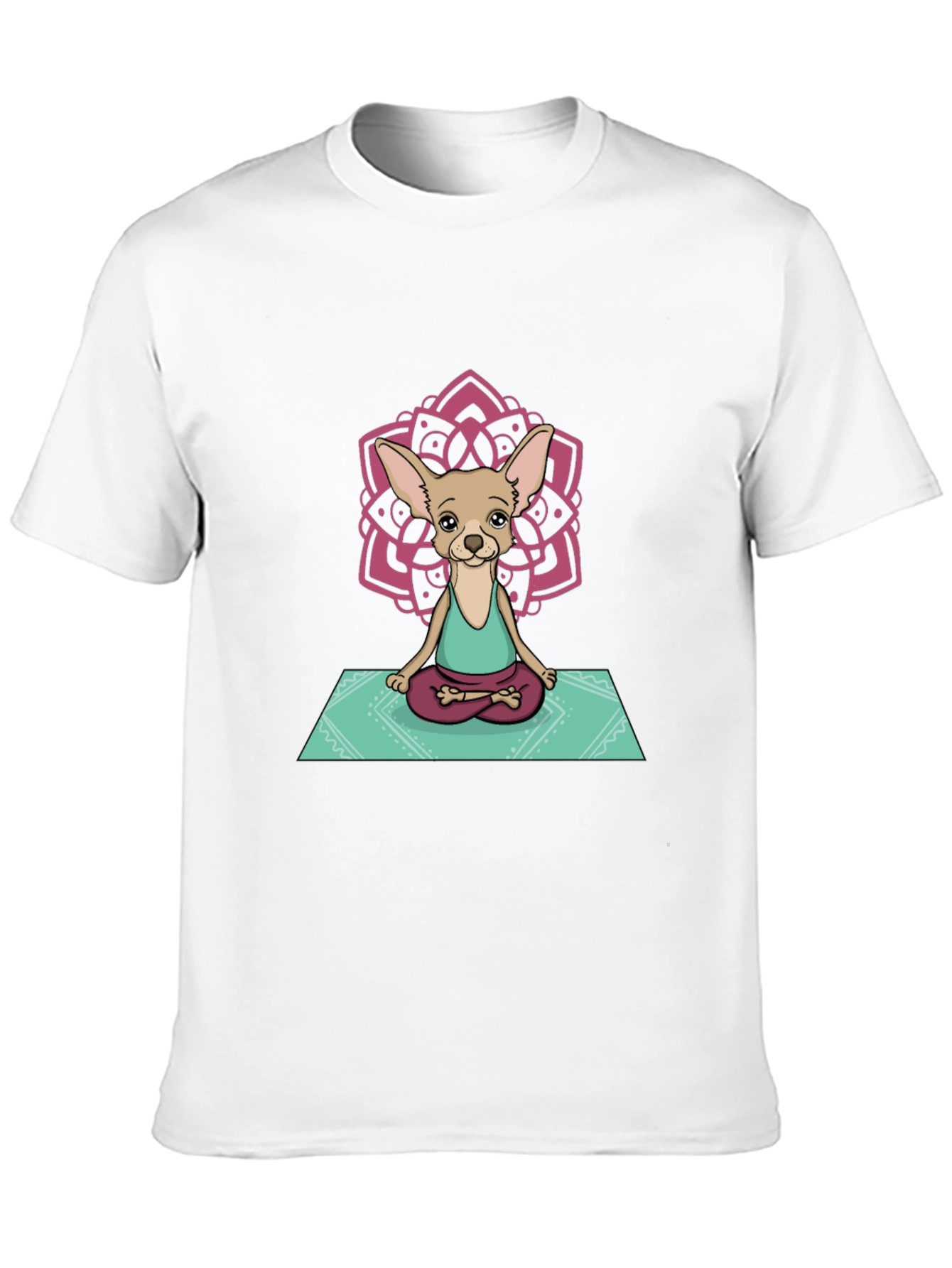 Yoga Chihuahua Graphic Tee - Relaxed Fit