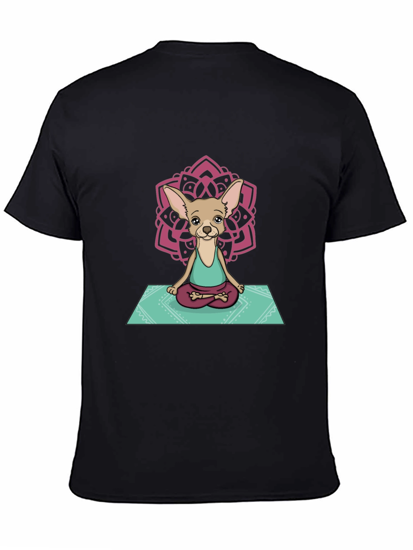 Yoga Chihuahua Graphic Tee - Relaxed Fit