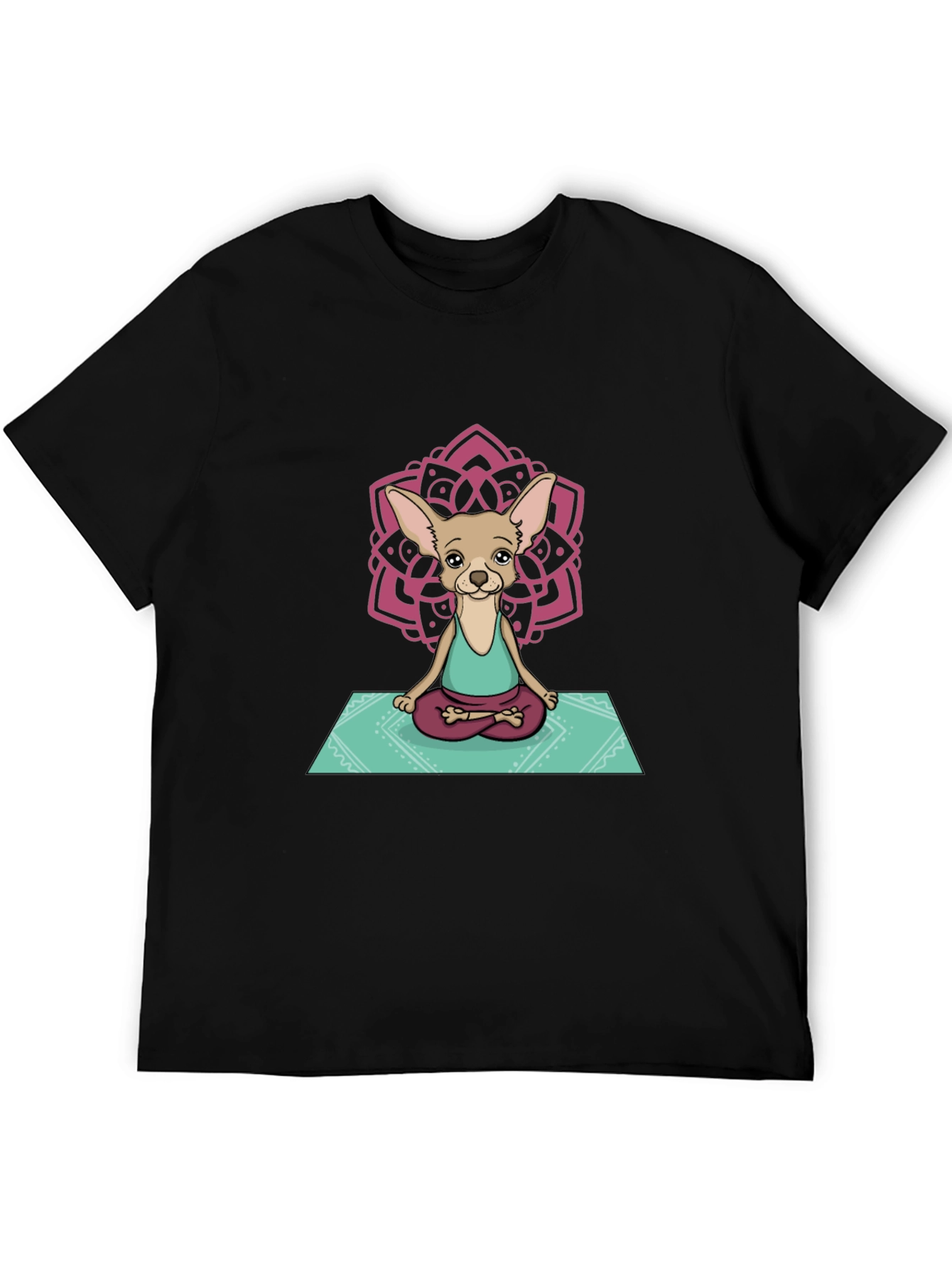 Yoga Chihuahua Graphic Tee - Relaxed Fit