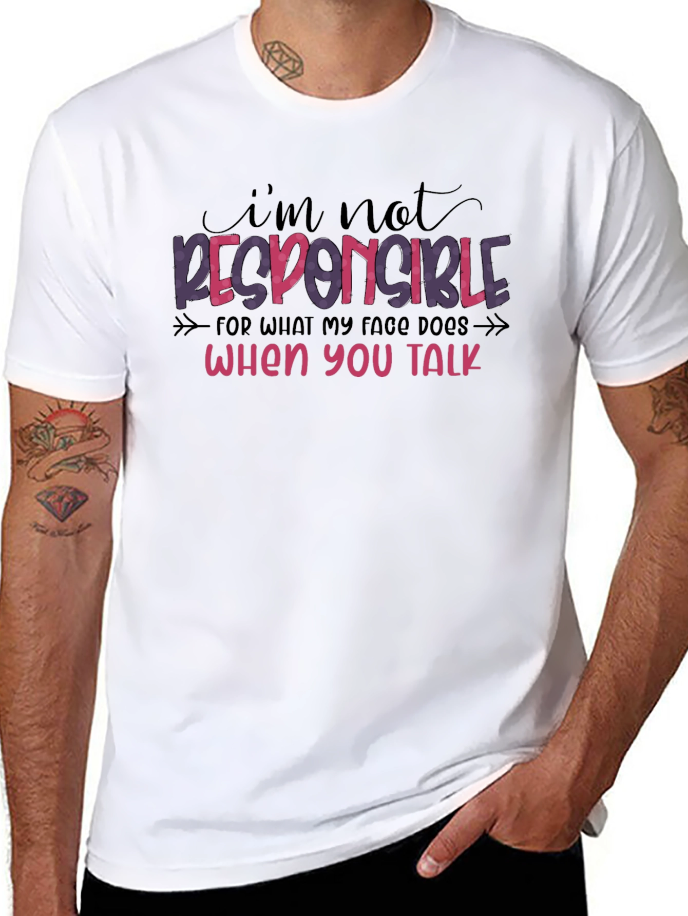 Funny Graphic Tee: Im Not Responsible T-Shirt